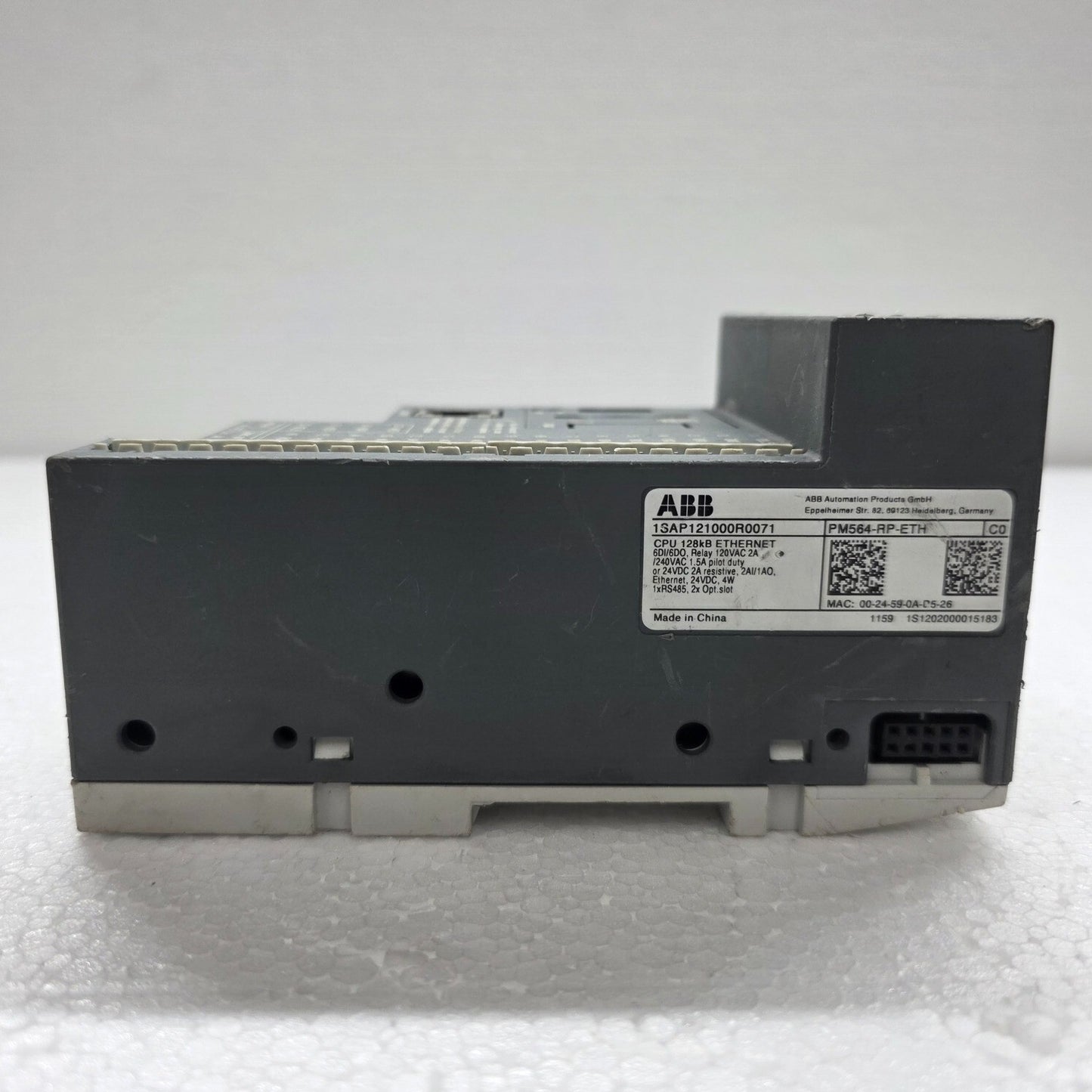 ABB 1SAP121000R0071 PROGRAMMABLE LOGIC CONTROLLER PM564-RP-ETH