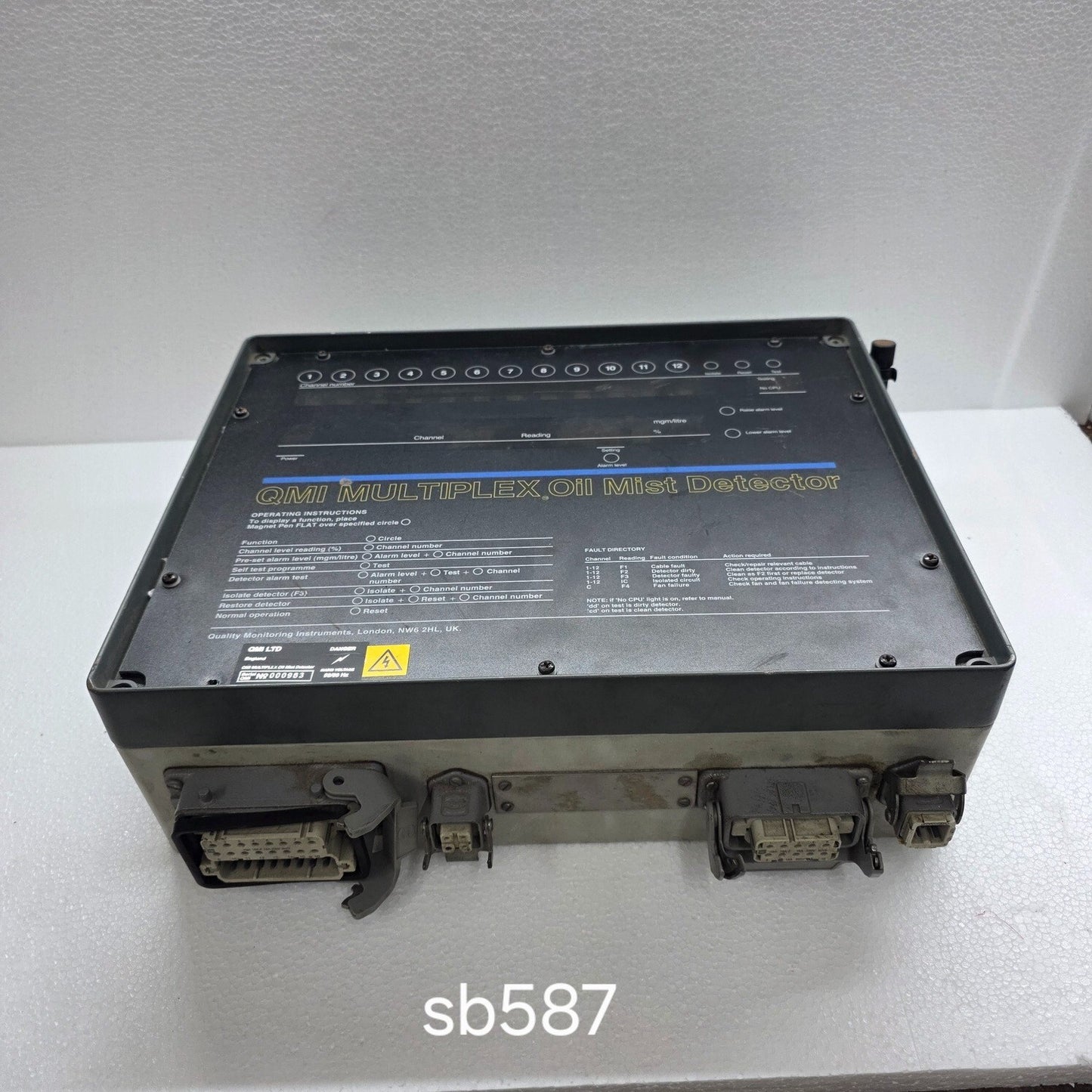 QMI MULTIPLEX OIL MIST DETECTOR ALARM PANEL