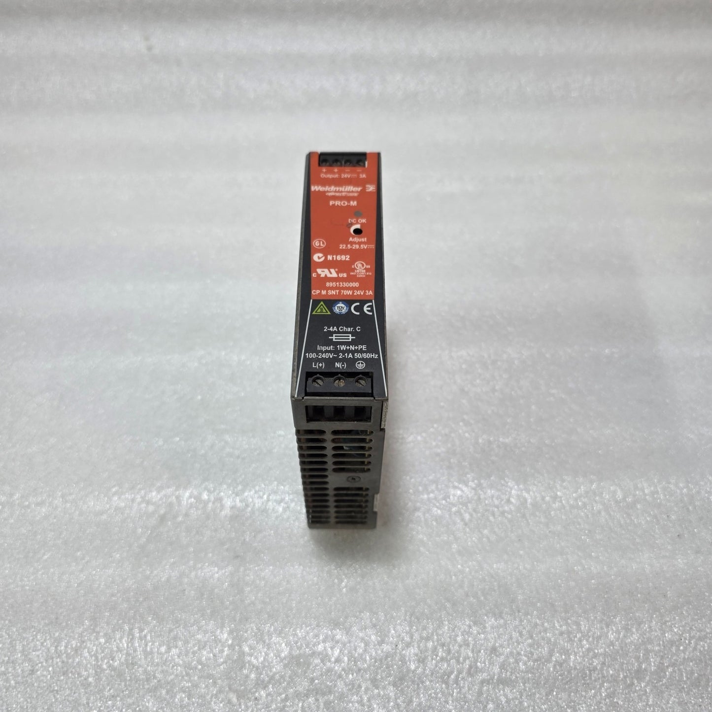 WEIDMULLER CP M SNT 70W 24V 3A POWER SUPPLY 8951330000 24VDC 3A