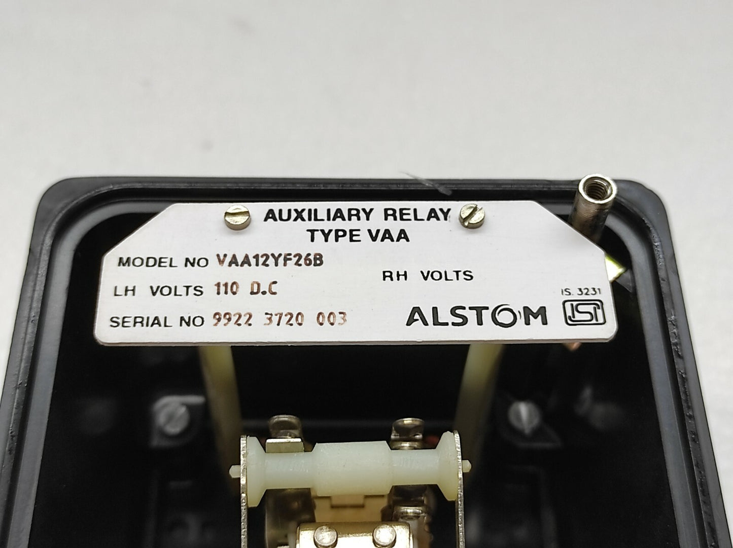 Alstom VAA12YF26B VAA Type Auxiliary Relay 110V DC