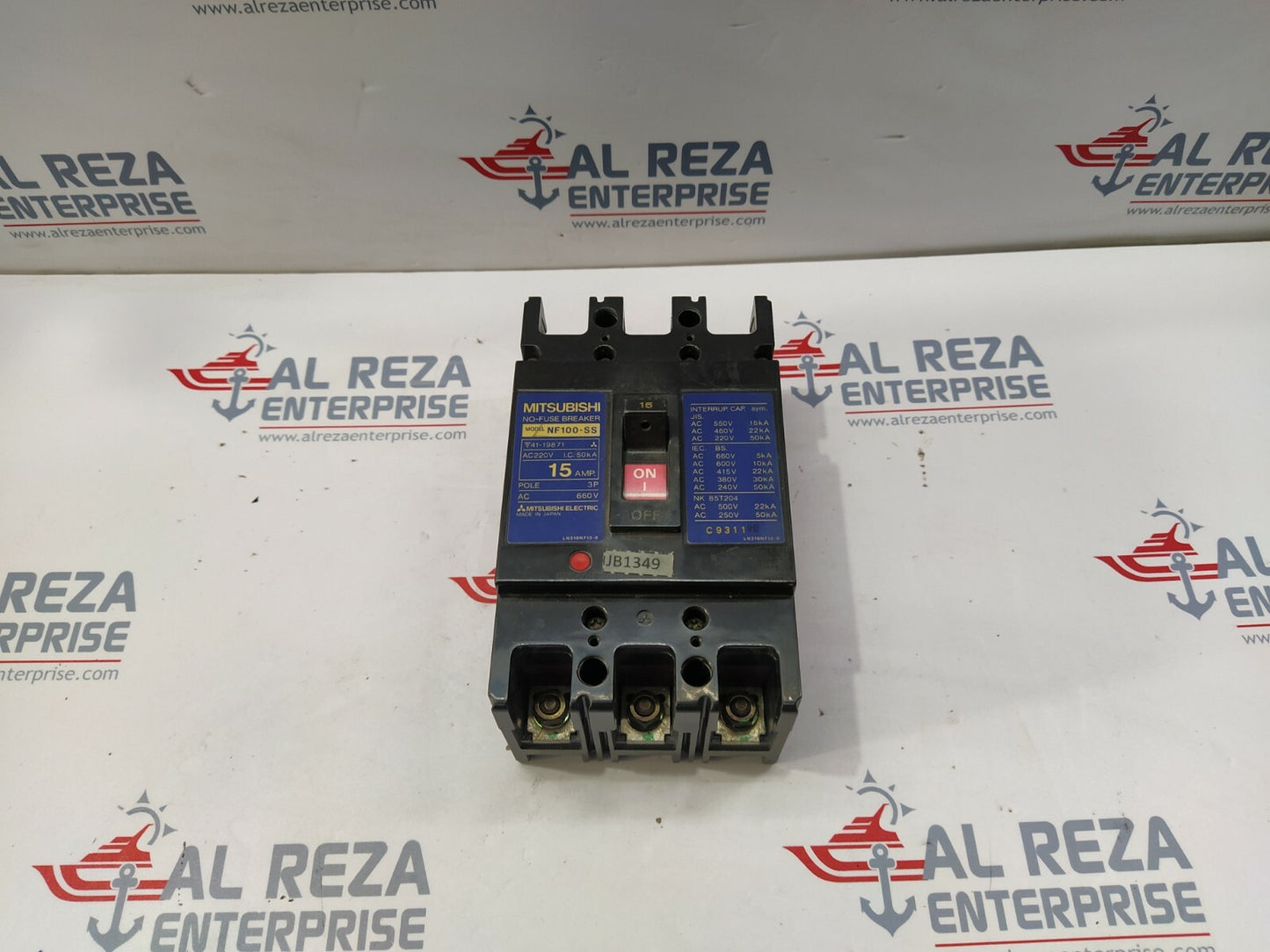 Mitsubishi NF100-SS No-Fuse Breaker 15A 3P 660V NF100SS