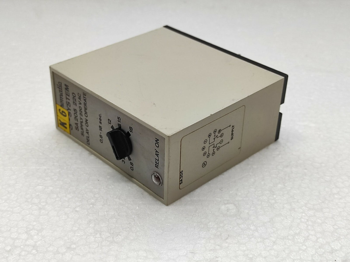 Electromatic S-System SA 205 220 Delay on Operate 220V AC 0.8-18 SEC SA205220