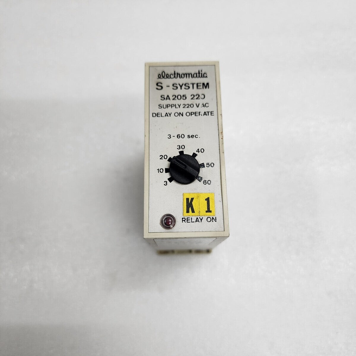 Electromatic S-System SA 205 220 Delay on Operate 220V AC 0.8-18 SEC SA205220