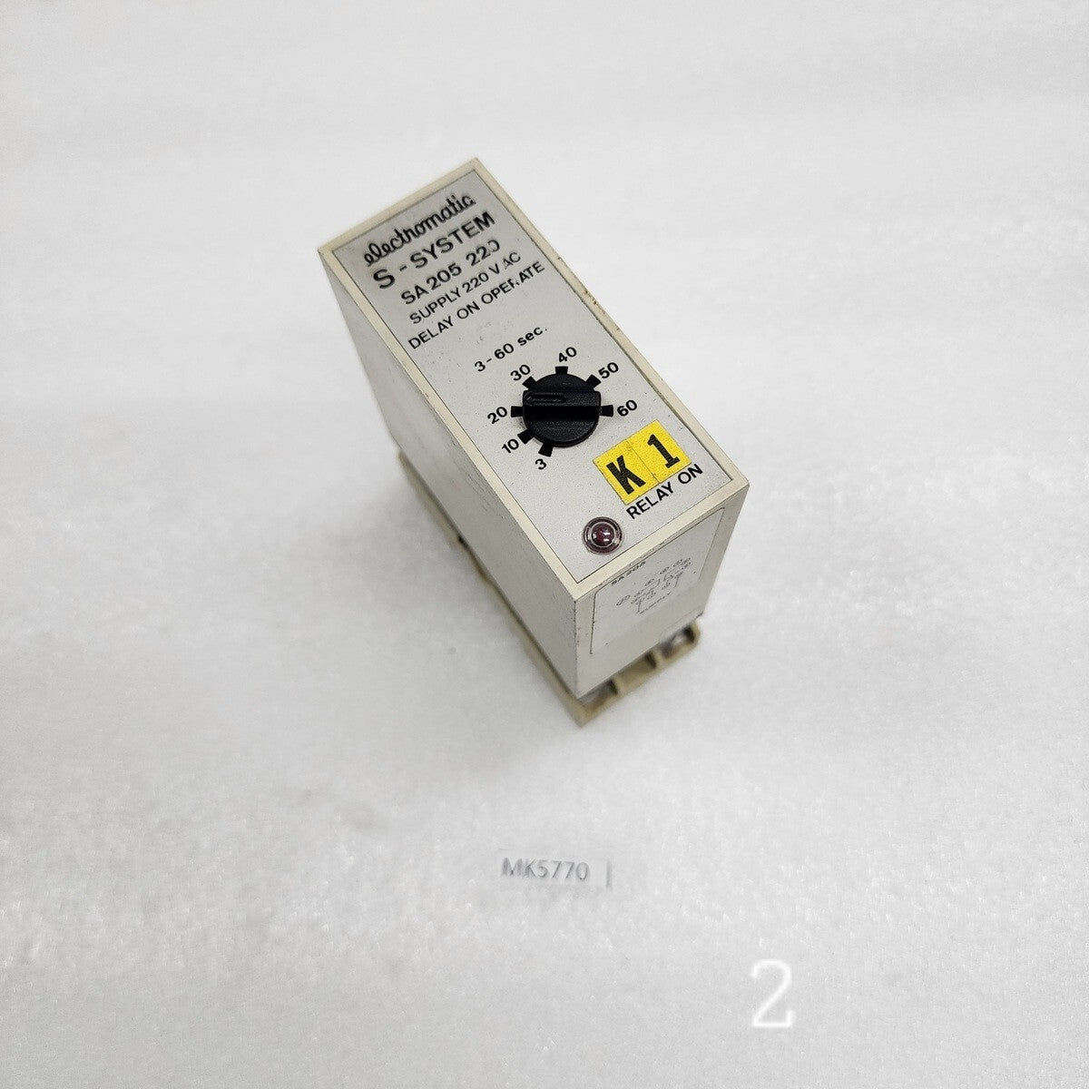 Electromatic S-System SA 205 220 Delay on Operate 220V AC 0.8-18 SEC SA205220