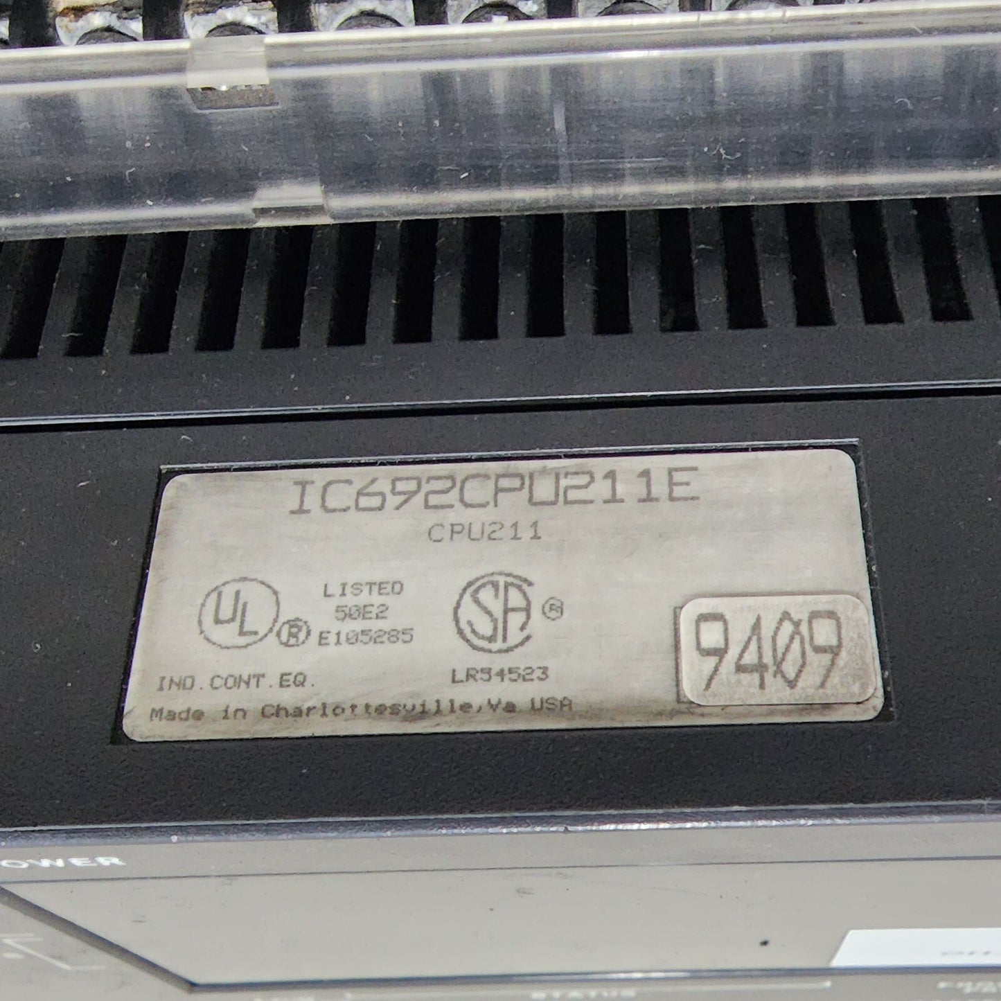 GE FANUC IC692CPU211E PROGRAMMABLE CONTROLLER IC692MDR541C 24VDC