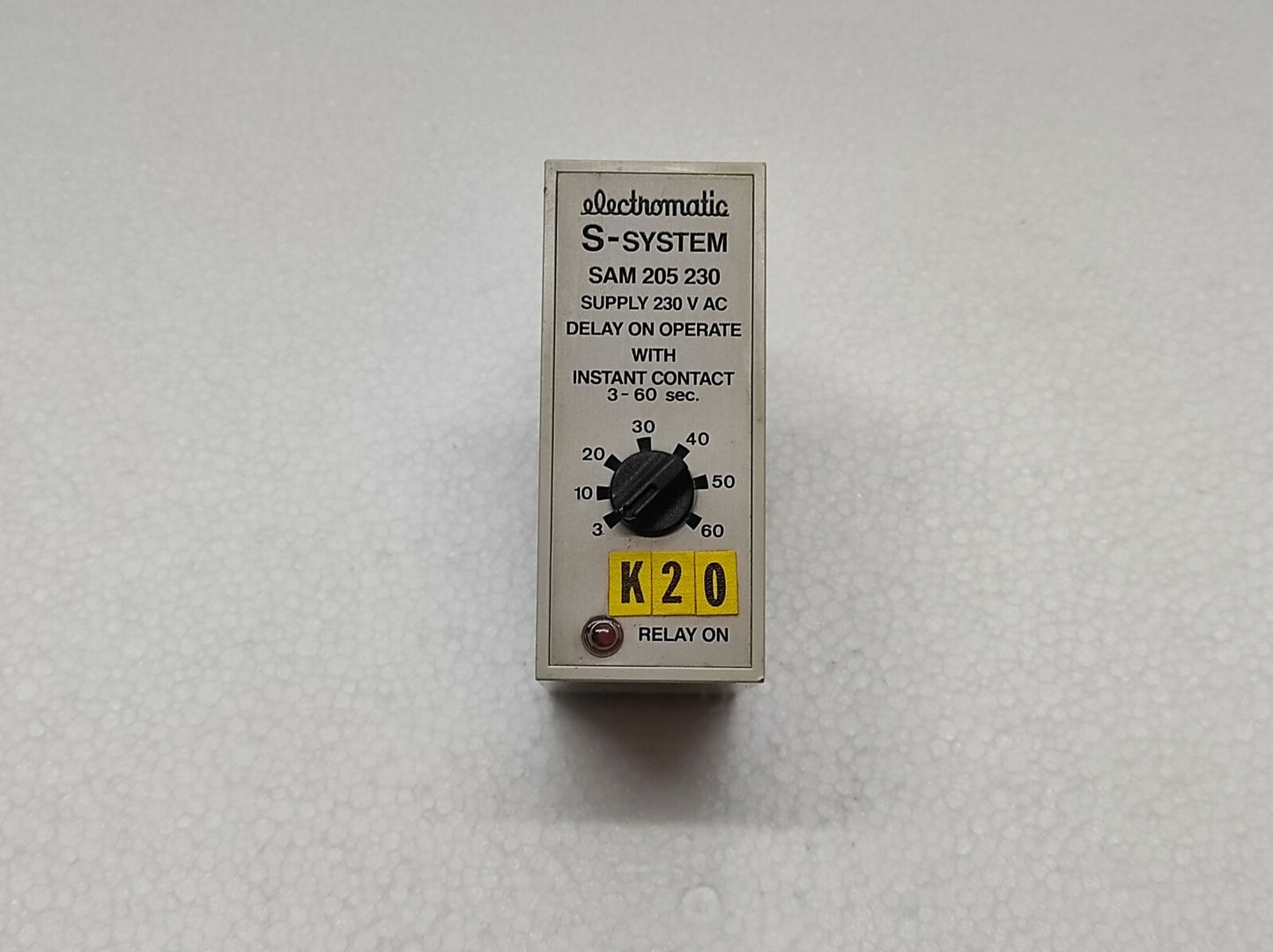 Electromatic SAM 205 230 Delay on Operate 230V AC 3-60 Seconds SAM205230