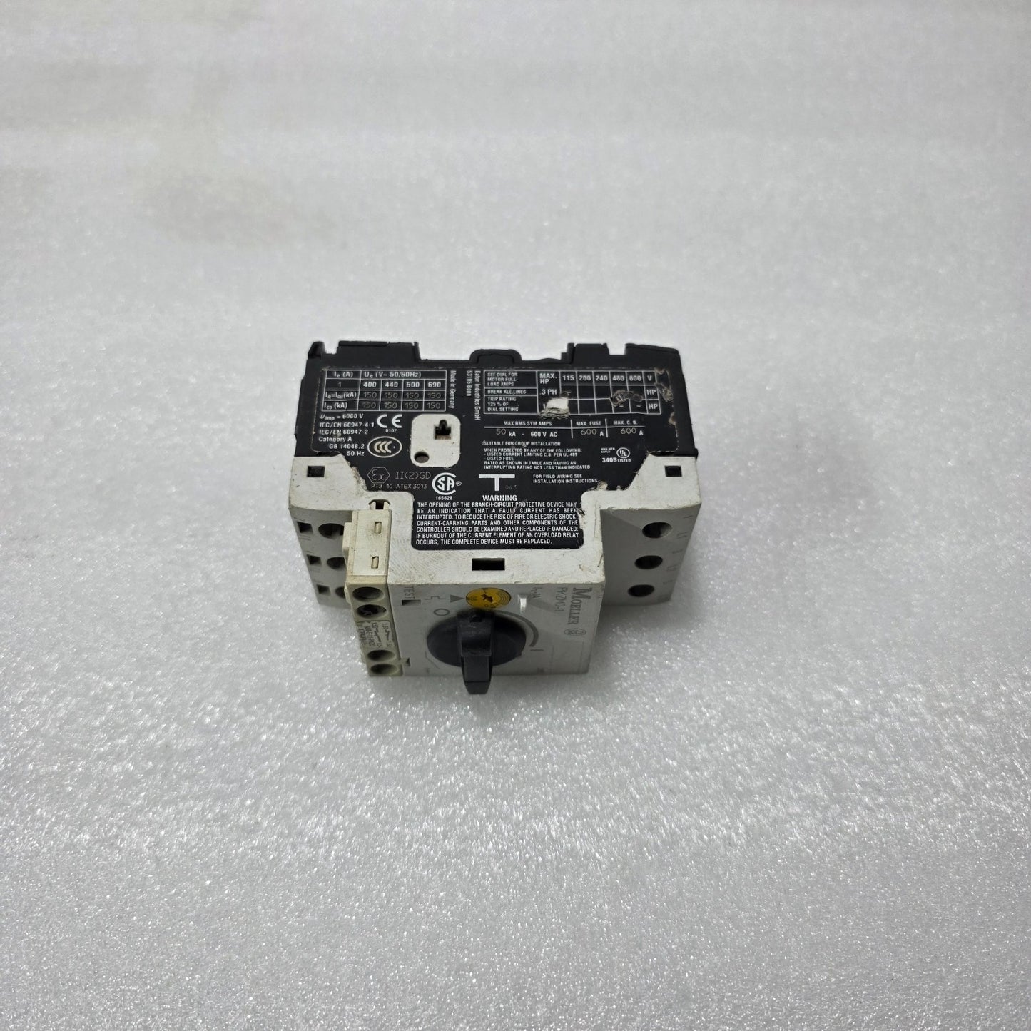 MOELLER PKZM0-1 MOTOR PROTECTION CIRCUIT BREAKER 0.63–1A MANUAL MOTOR STARTER