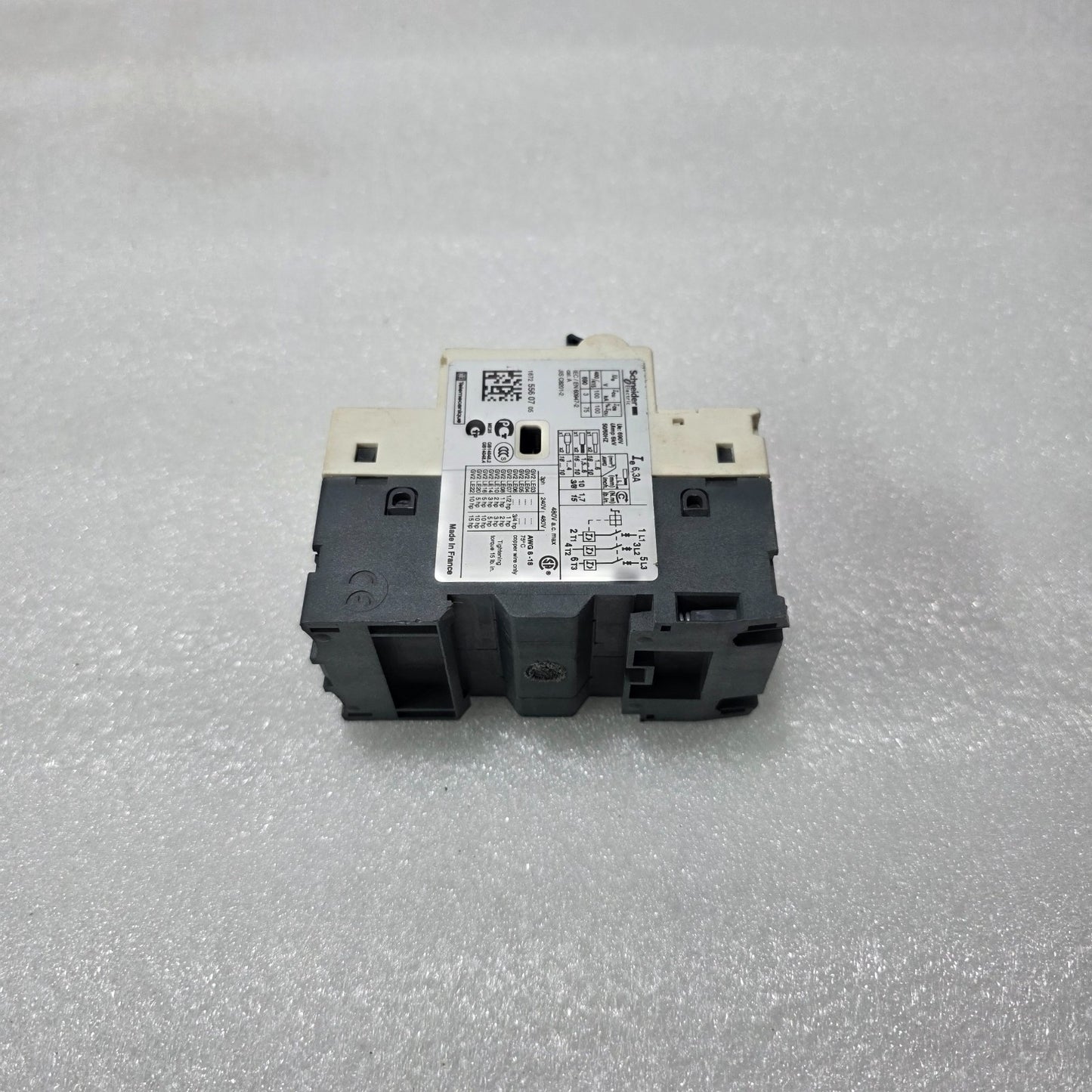 S ELECTRIC GV2-LE10 MOTOR PROTECTION CIRCUIT BREAKER 6.3A MPCB TESYS GV2 MANUAL