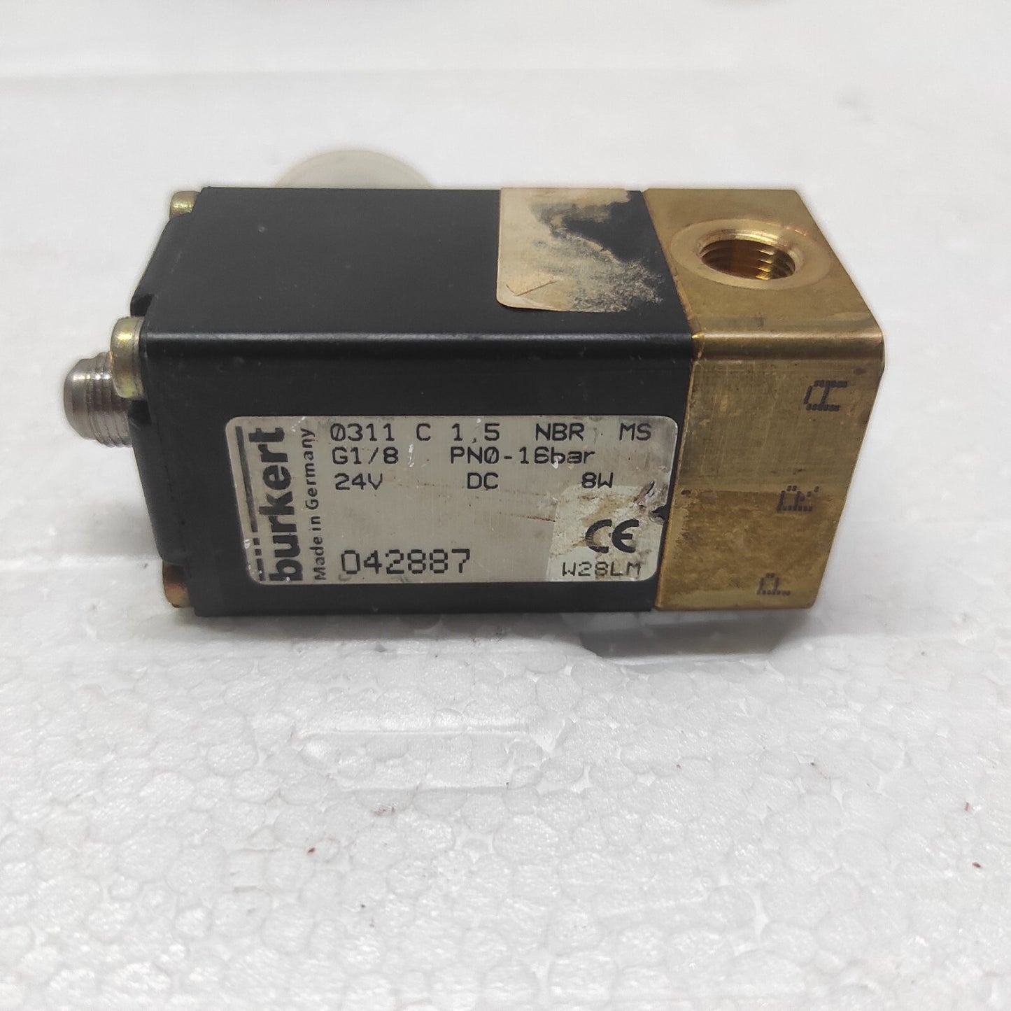 BURKERT 0311 C 1.5 NBR MS SOLENOID VALVE 042887 24VDC