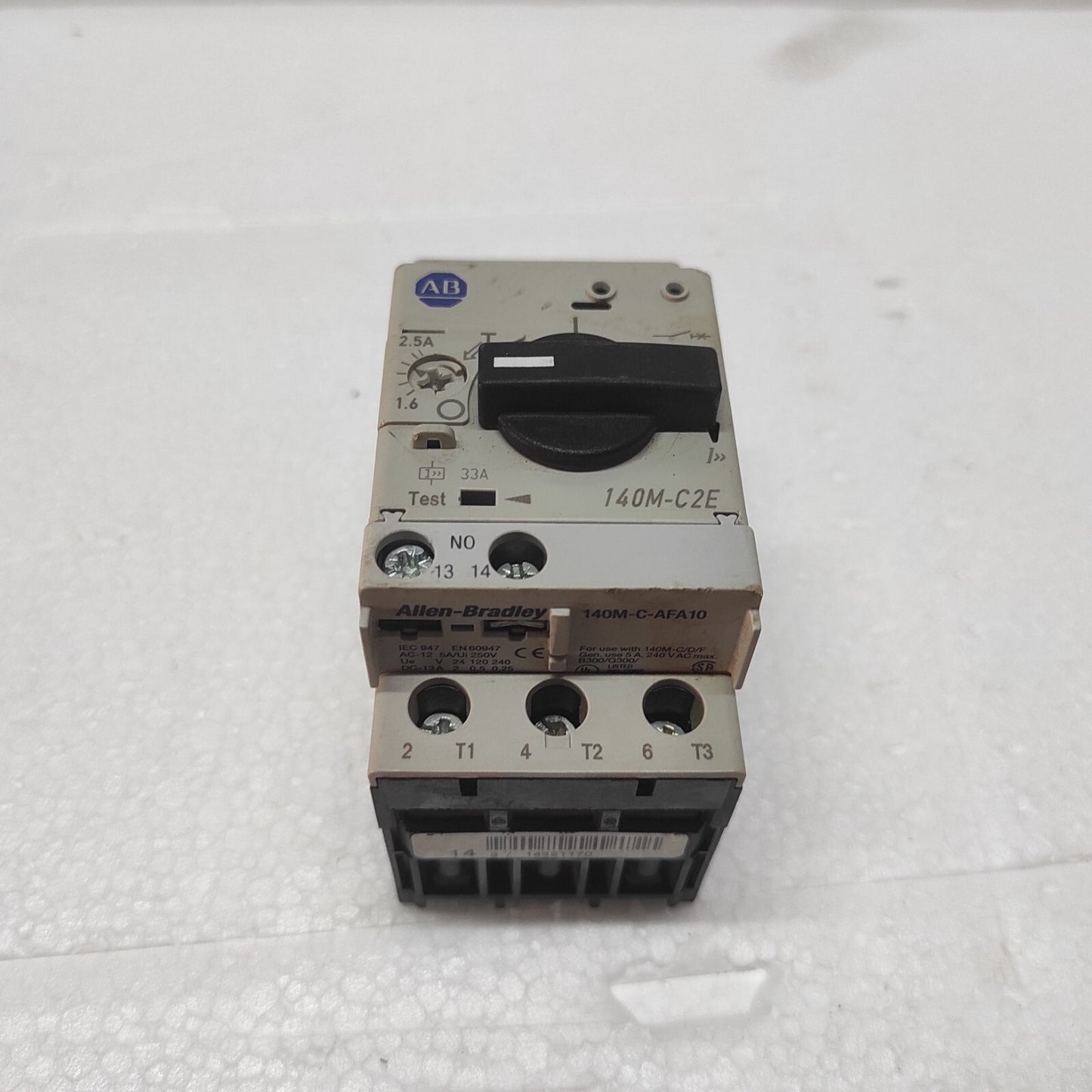 ALLEN BRADLEY 140M-C2E-B25 CIRCUIT BREAKER MOTOR PROTECTION