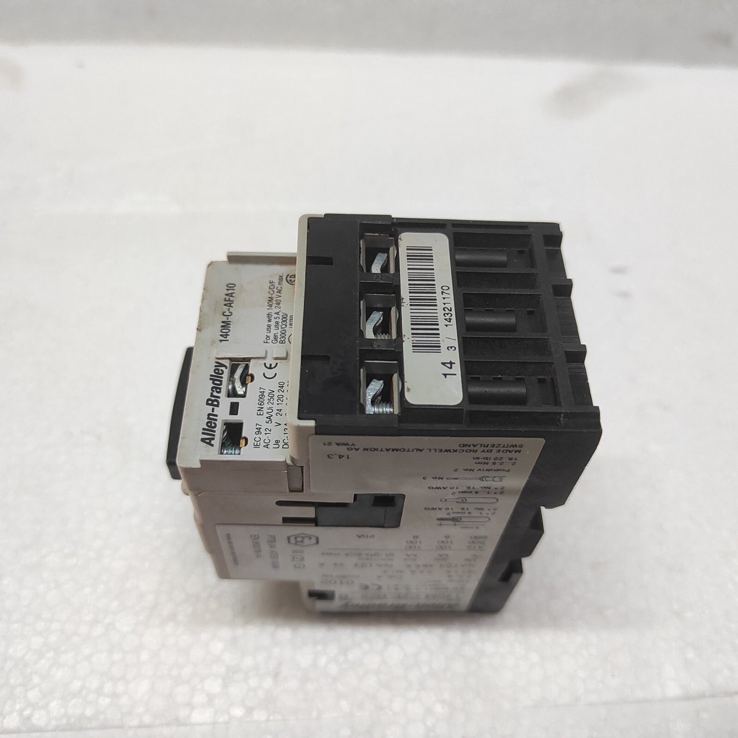 ALLEN BRADLEY 140M-C2E-B25 CIRCUIT BREAKER MOTOR PROTECTION