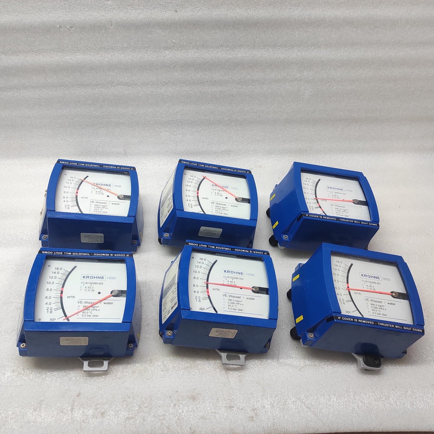 KROHNE H250 VARIABLE AREA FLOWMETER H250/RR/M9/K2 78BAR