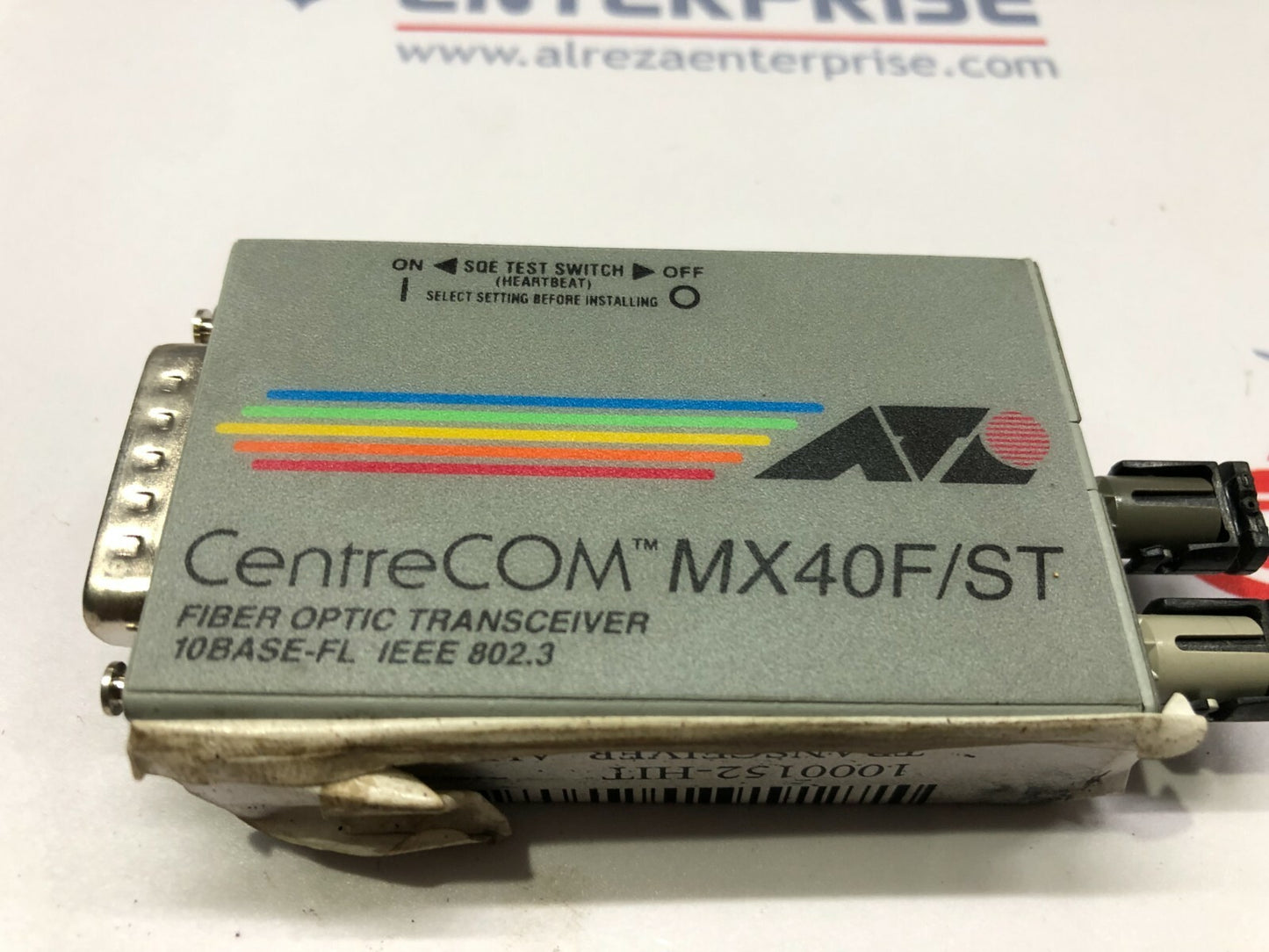 CENTRECOM MX40F/ST FIBER OPTIC TRANSCEIVER AT-MX40F-ST 12VDC