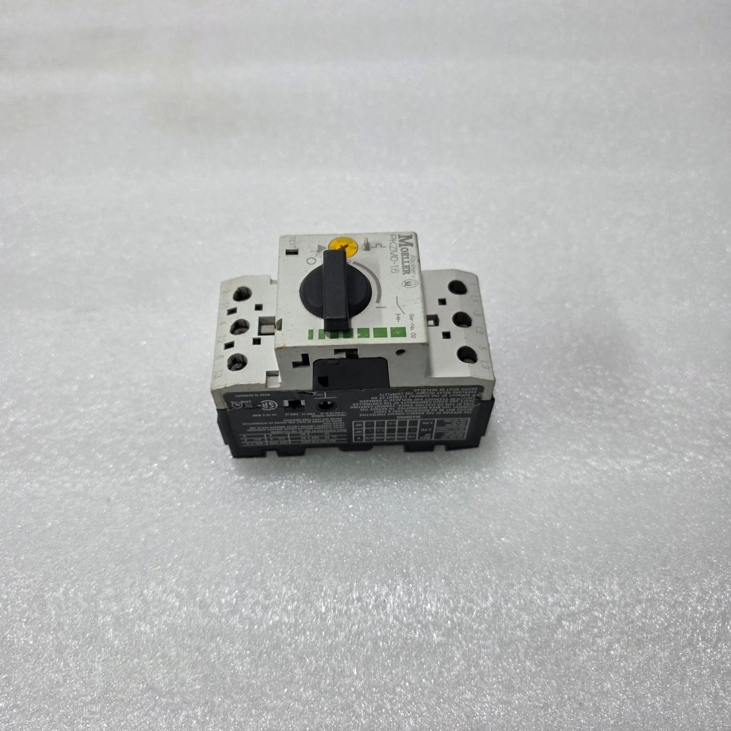 KLÖCKNER MOELLER PKZM0-1.6 MOTOR PROTECTION CIRCUIT BREAKER 1–1.6A MANUAL MOTOR