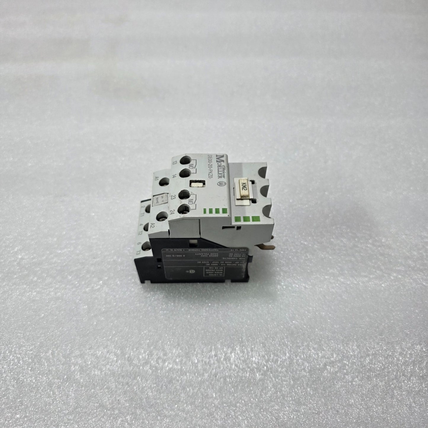 KLÖCKNER MOELLER SE00-20-PKZ0 AUXILIARY CONTACT BLOCK 2NO 24V AC FOR PKZM0 MOTOR