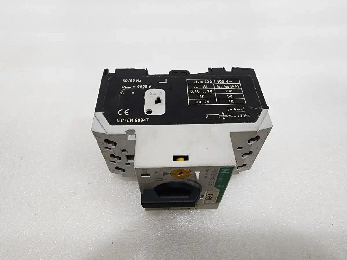 MOELLER PKZM0-25 MOTOR PROTECTIVE CIRCUIT BREAKER 6000V