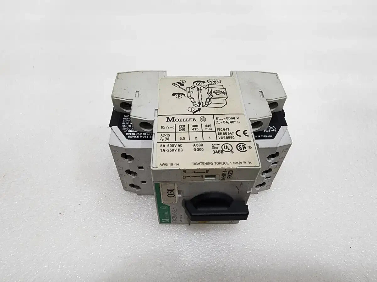 MOELLER PKZM0-25 MOTOR PROTECTIVE CIRCUIT BREAKER 6000V