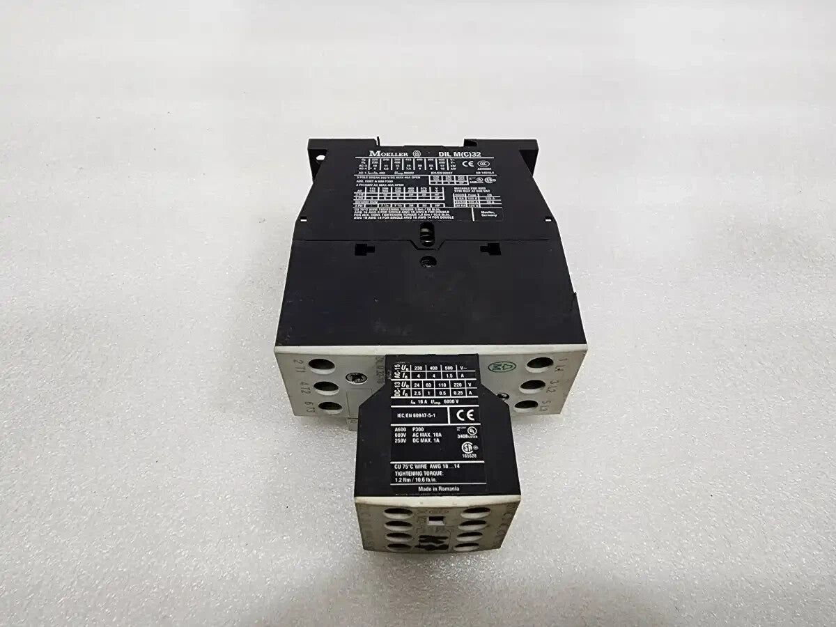 MOELLER DILM32-10 MAGNETIC CONTACTOR DIL M32-XHI22 24V