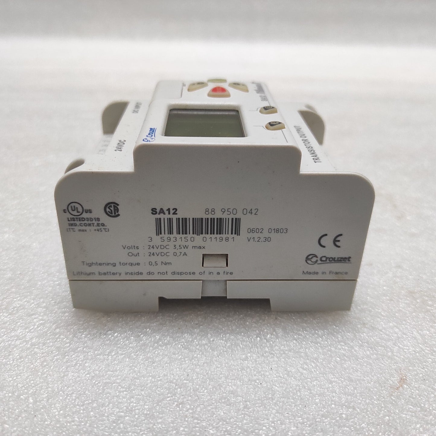CROUZET SA12 MILLENIUM II CONTROLLER 88950042 24VDC