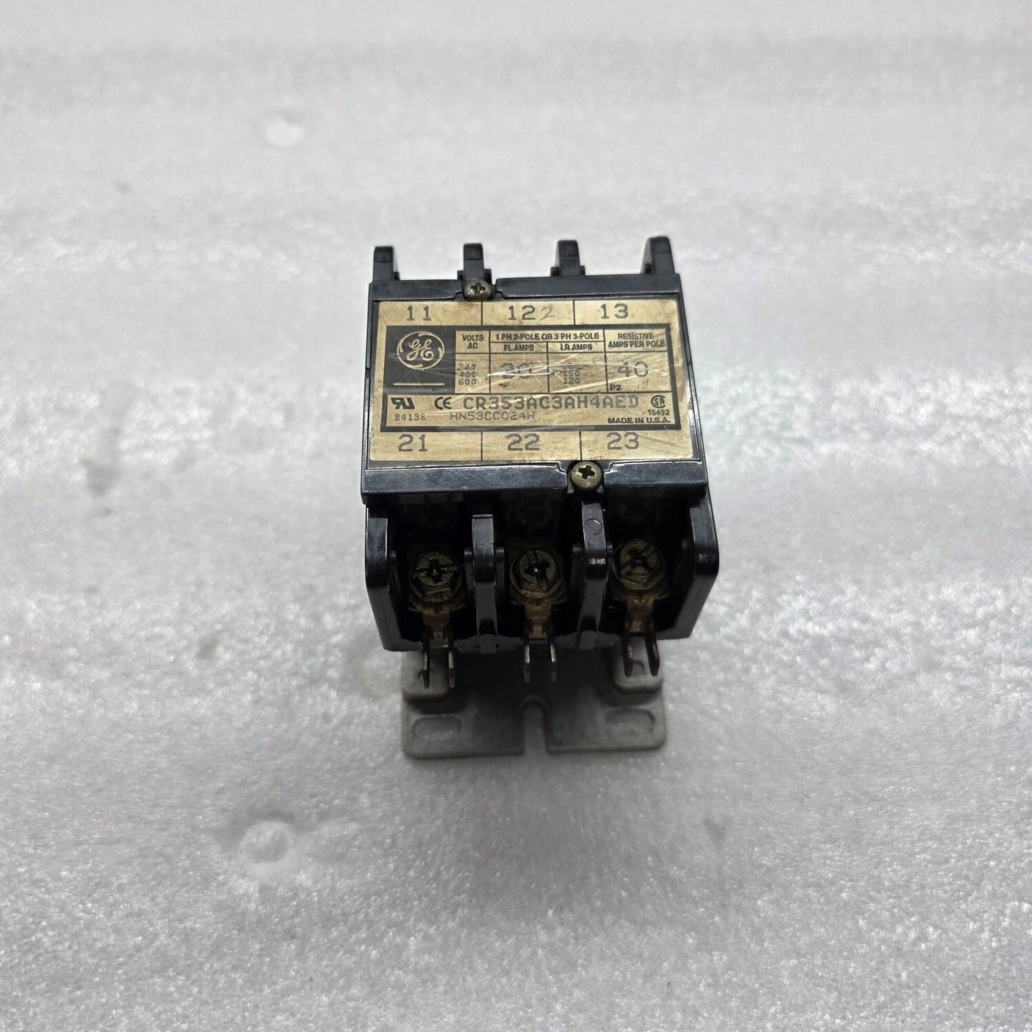 GENERAL ELECTRIC CR353AC3AH4AED MAGNETIC CONTACTOR 30A 24VAC