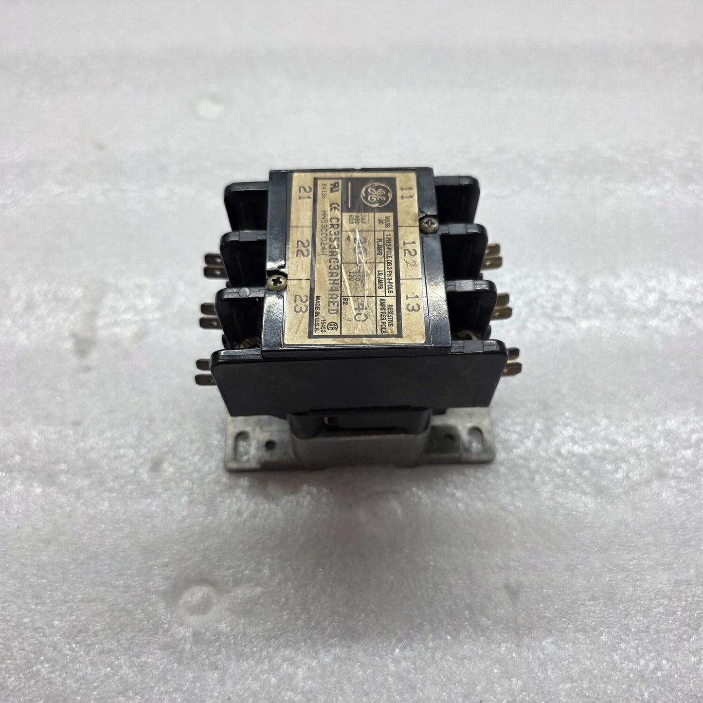 GENERAL ELECTRIC CR353AC3AH4AED MAGNETIC CONTACTOR 30A 24VAC