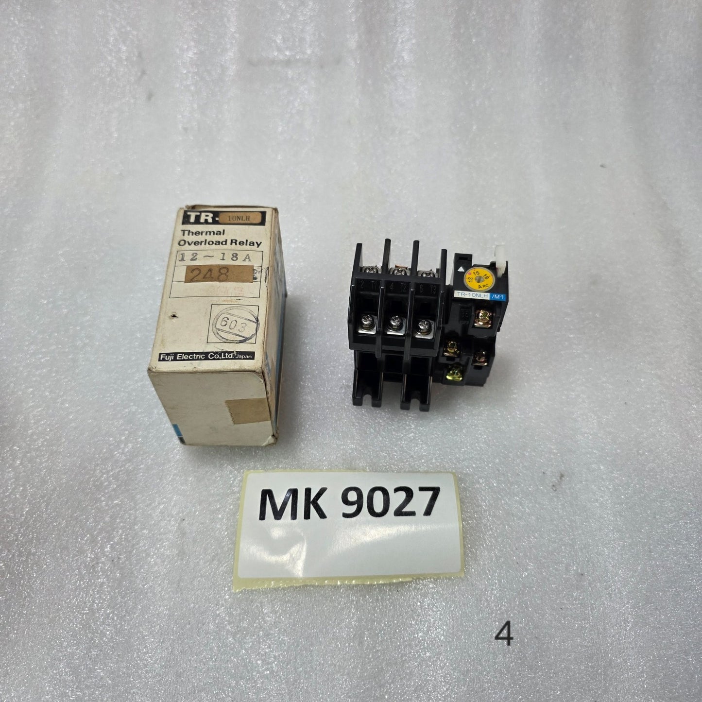 FUJI ELECTRIC TR-10NLH/M1 THERMAL OVERLOAD RELAY 12-18A