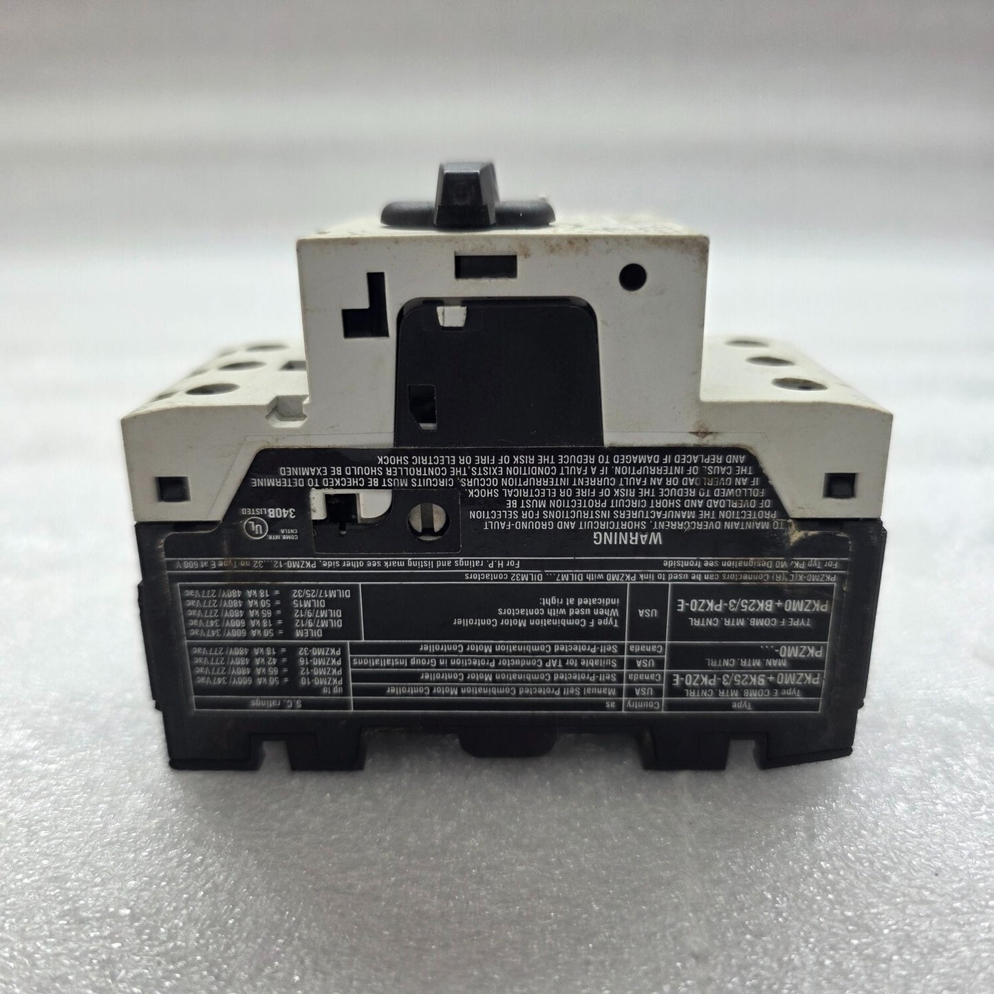 MOELLER PKZM0-20 MOTOR PROTECTION CIRCUIT BREAKER 18-20A