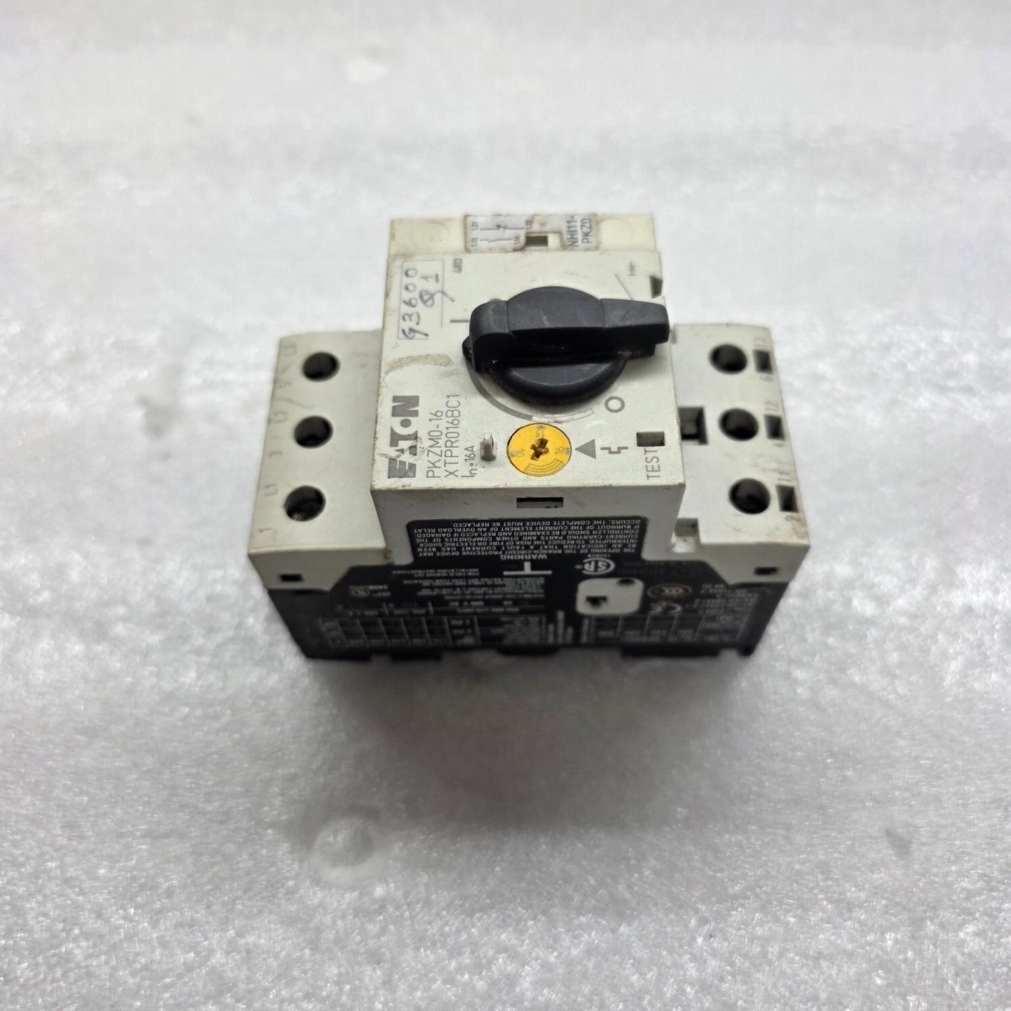 EATON PKZM0-16 MOTOR PROTECTION CIRCUIT BREAKER XTPR016BC1 10-16A