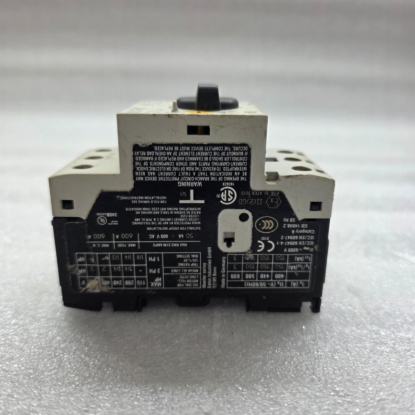 EATON PKZM0-4 MOTOR PROTECTION CIRCUIT BREAKER 4A XTPR004BC1