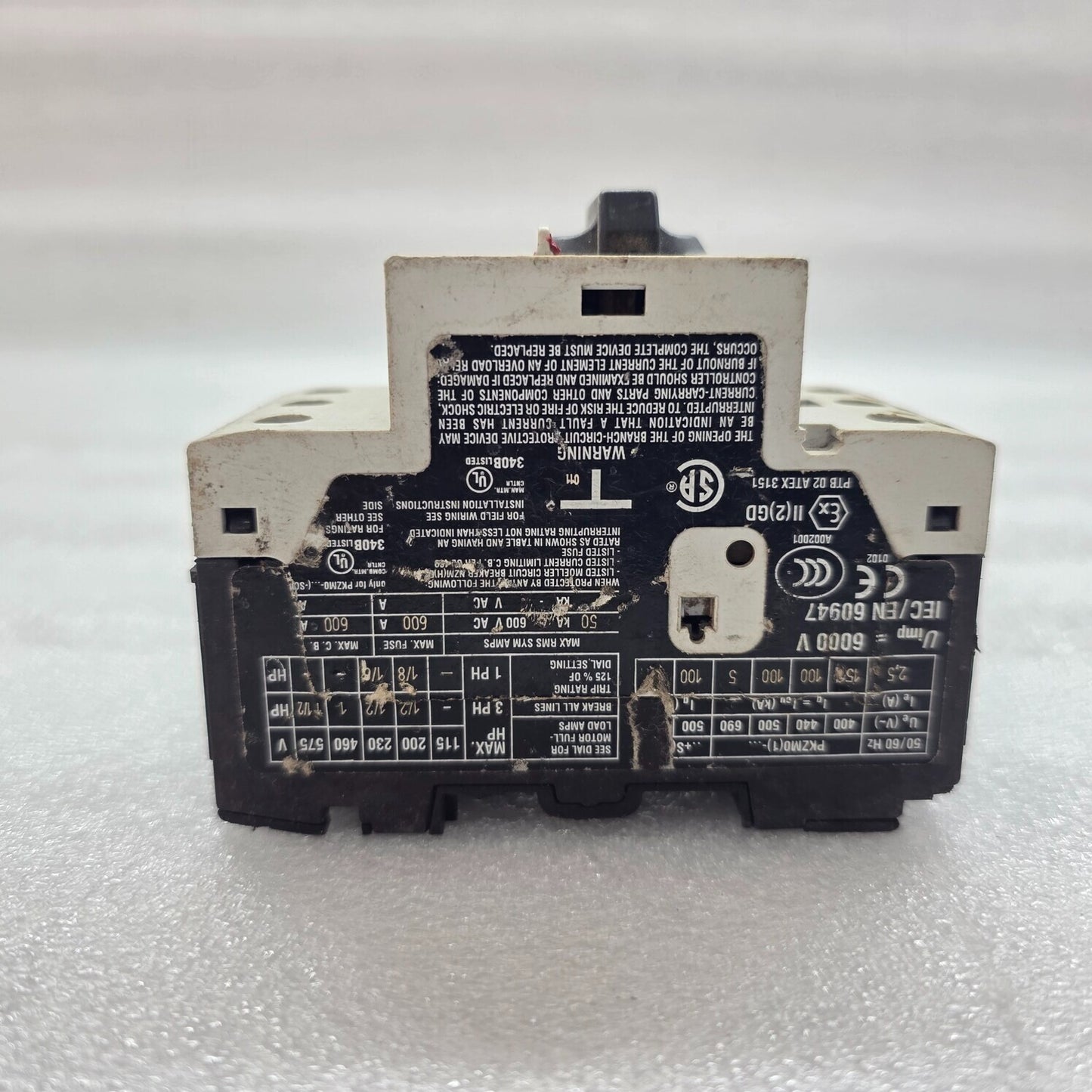 MOELLER PKZM0-2.5 MOTOR PROTECTION CIRCUIT BREAKER 1.8-2.5A