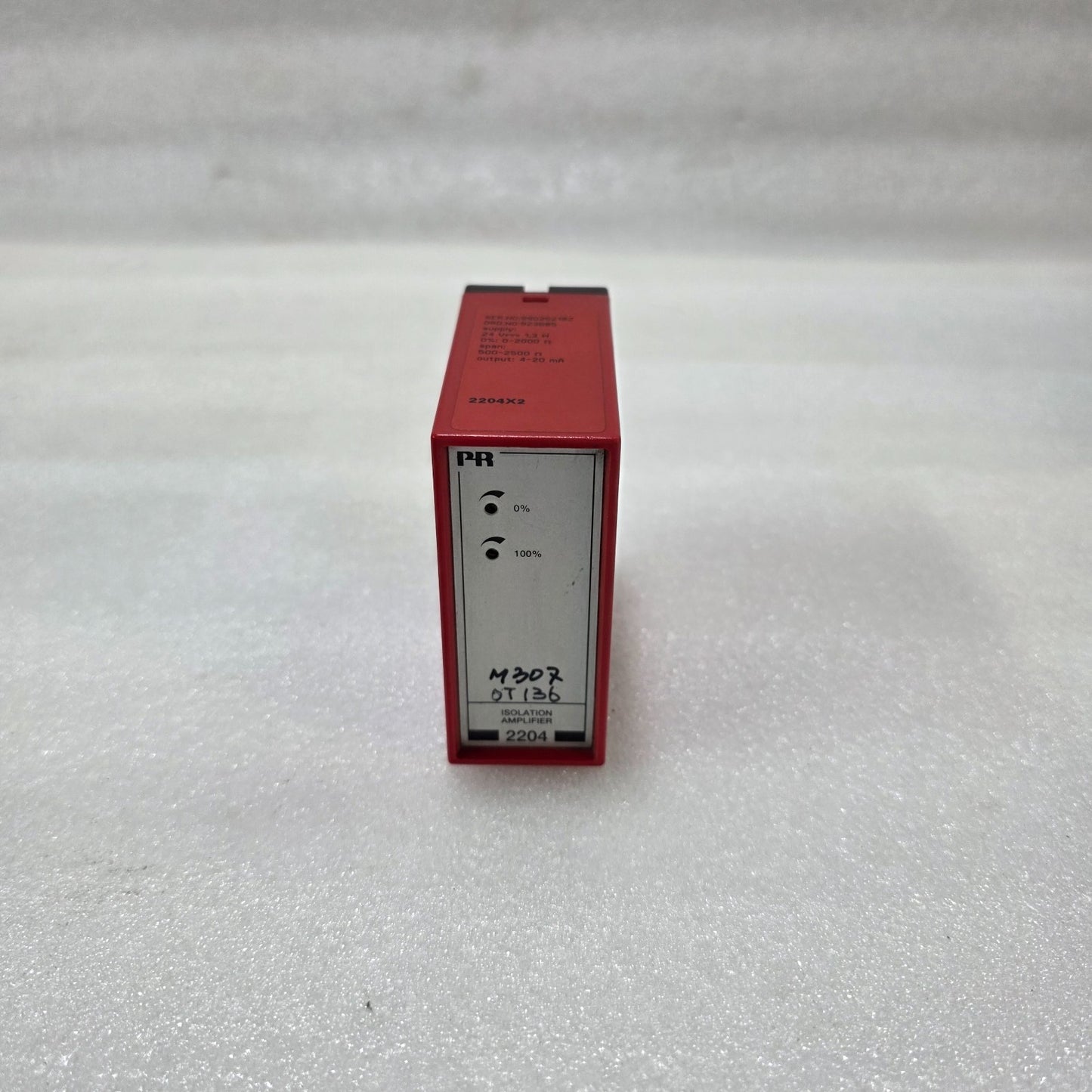 PR ELECTRONICS 2204X2 ISOLATION AMPLIFIER 0–2000Ω TO 4–20MA CONVERTER 24VDC