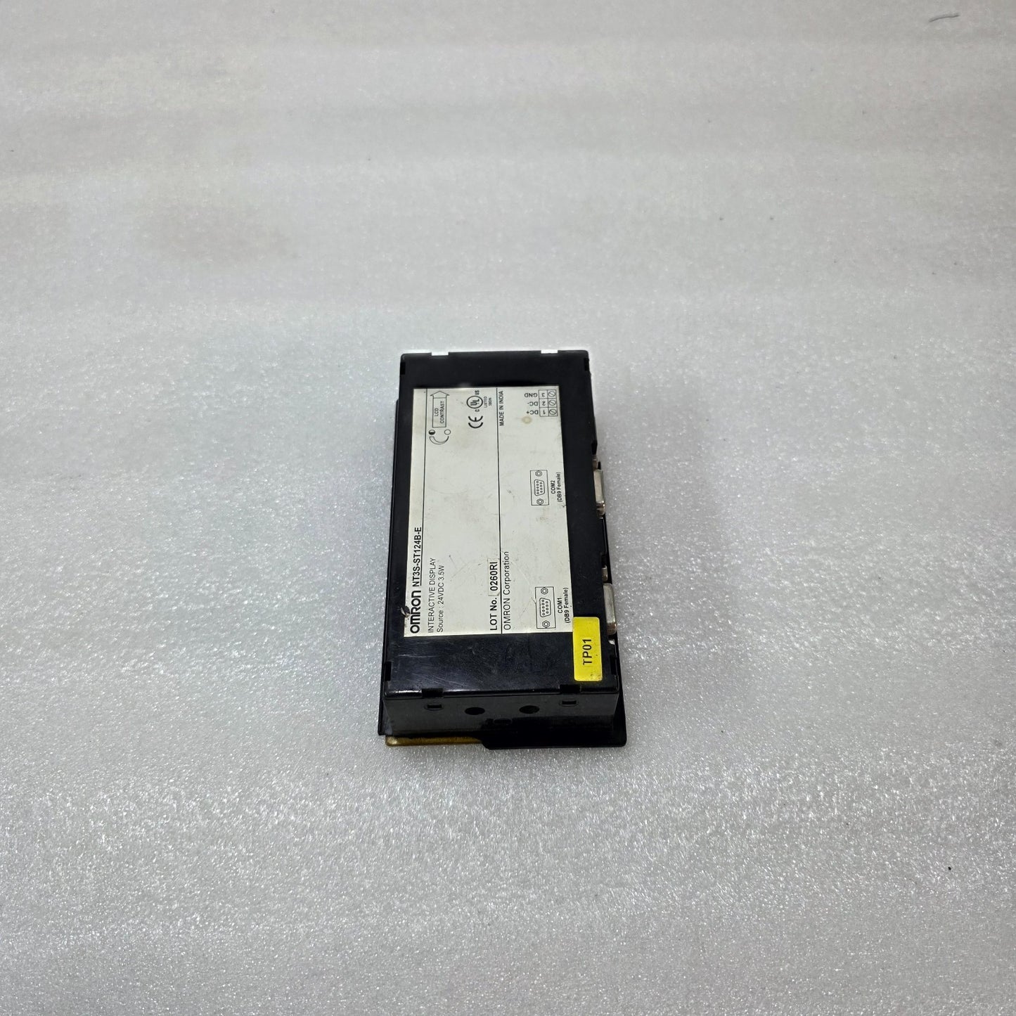 OMRON NT3S-ST124B-E INTERACTIVE DISPLAY HMI 24VDC 3.5W OPERATOR PANEL