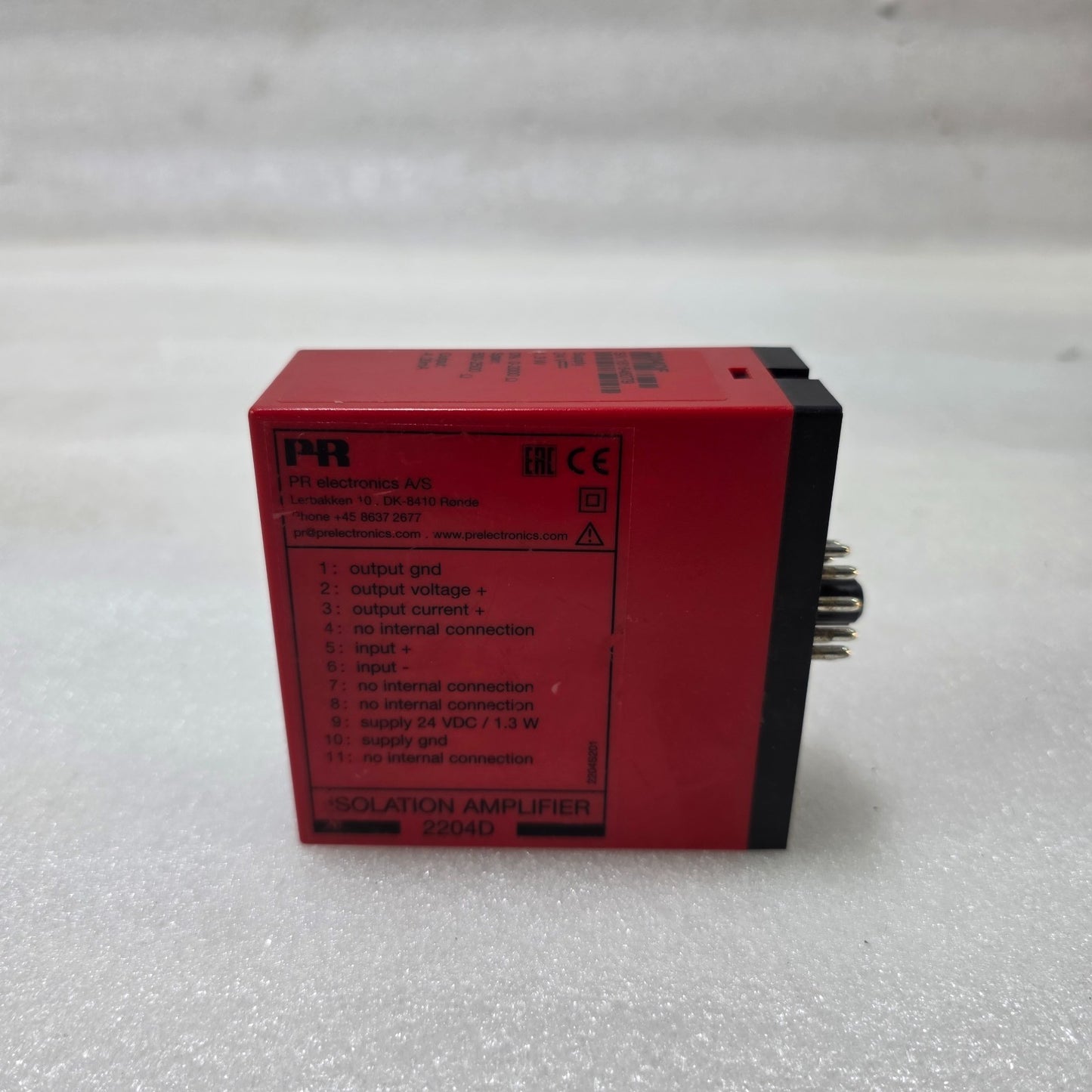 PR ELECTRONICS 2204DF ISOLATION AMPLIFIER 0–2000Ω TO 4–20MA CONVERTER 24VDC SIGN
