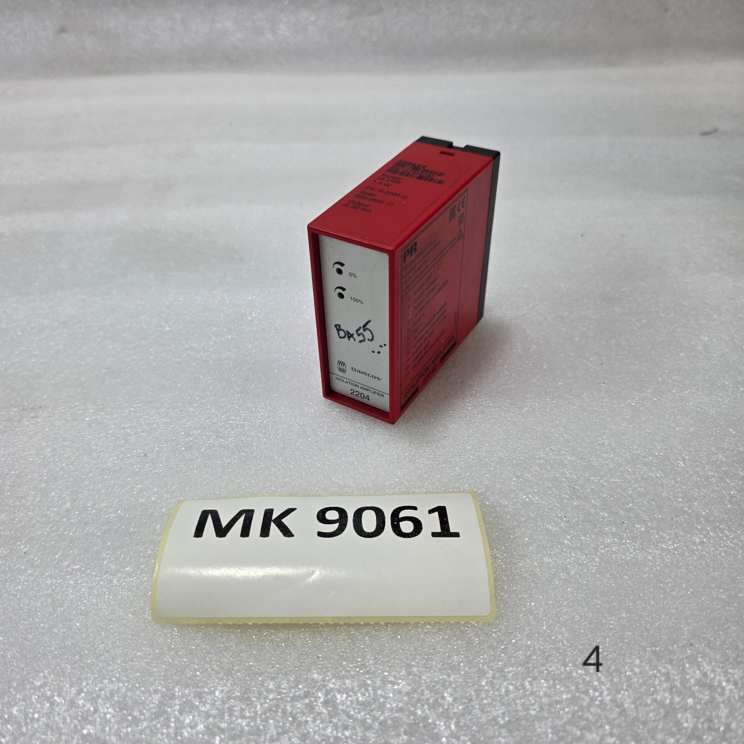 PR ELECTRONICS 2204X2 ISOLATION AMPLIFIER 0–2000Ω TO 4–20MA CONVERTER 24VDC SIGN