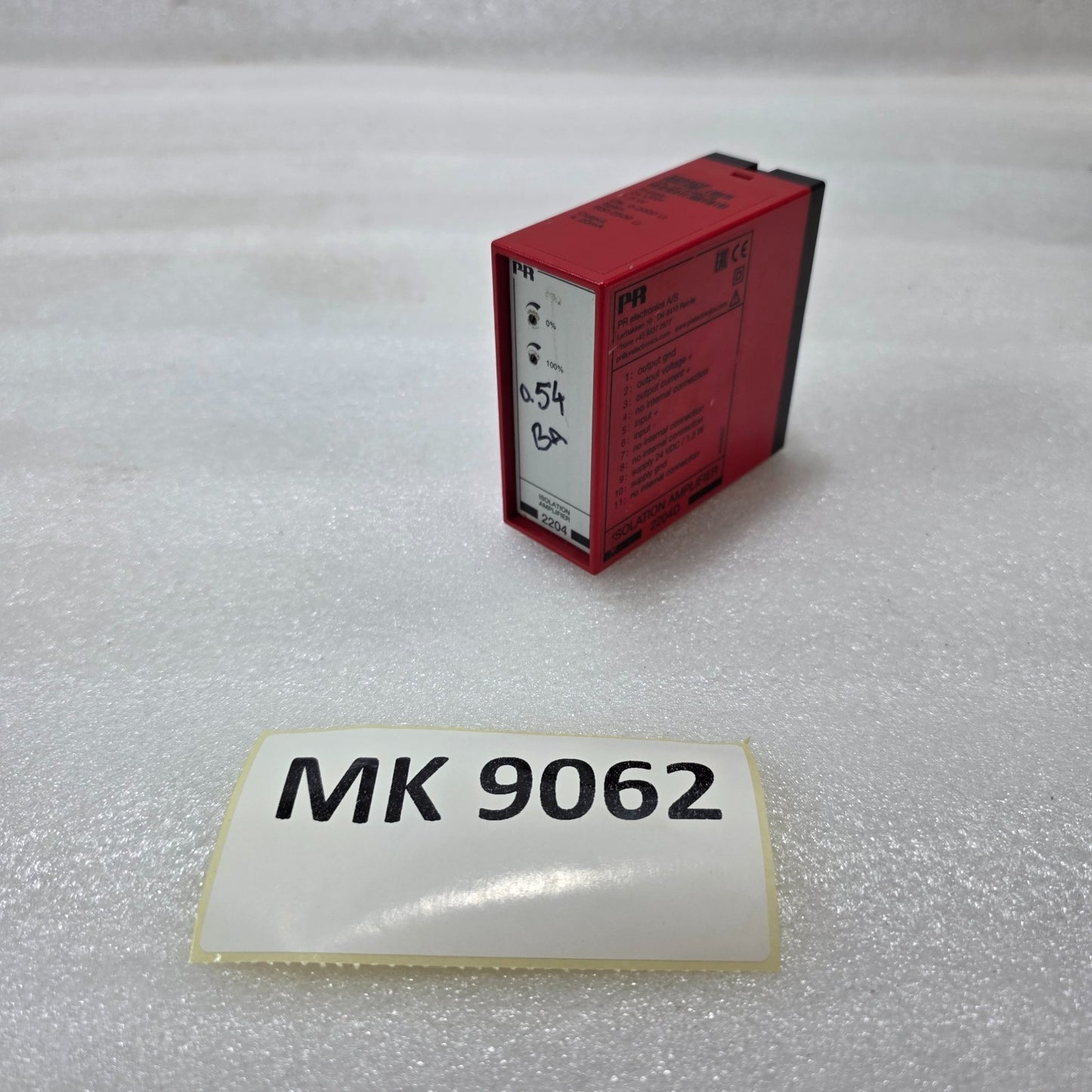 PR ELECTRONICS 2204DF ISOLATION AMPLIFIER 0–2000Ω TO 4–20MA CONVERTER 24VDC SIGN