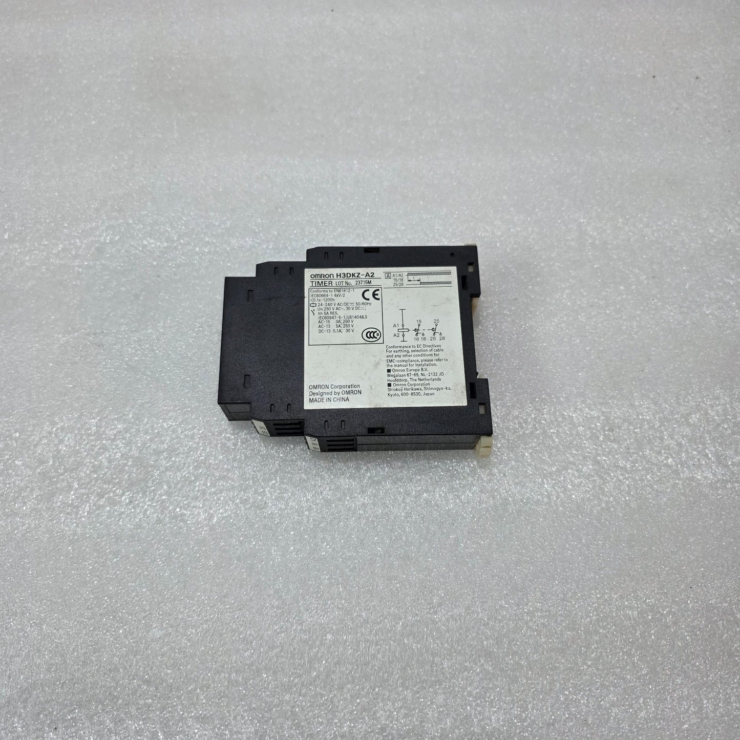 OMRON H3DKZ-A2 TIMER RELAY 24–240VAC/DC MULTIFUNCTION TIME DELAY RELAY 0.1S–1200