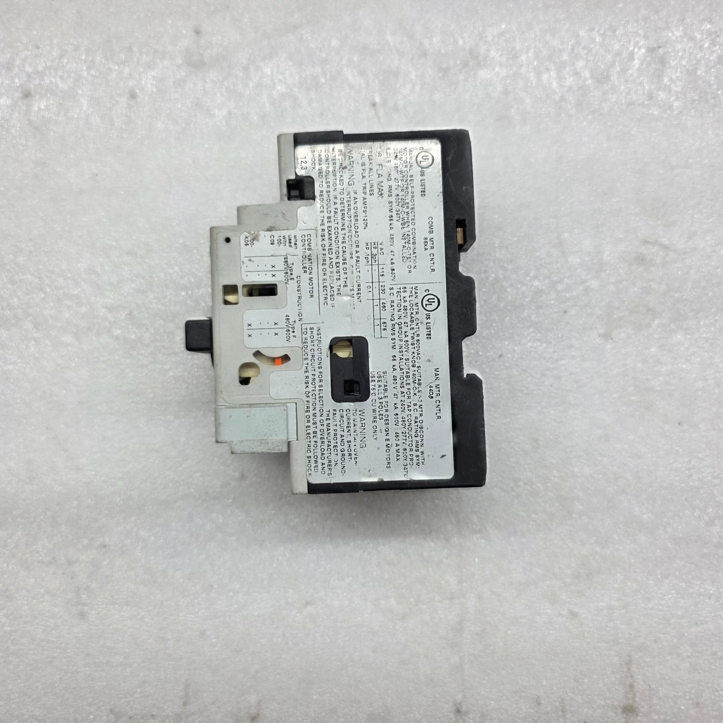 ALLEN BRADLEY CAT 140M-C2E-B16 MOTOR CIRCUIT PROTECTOR 1.0-1.6 A