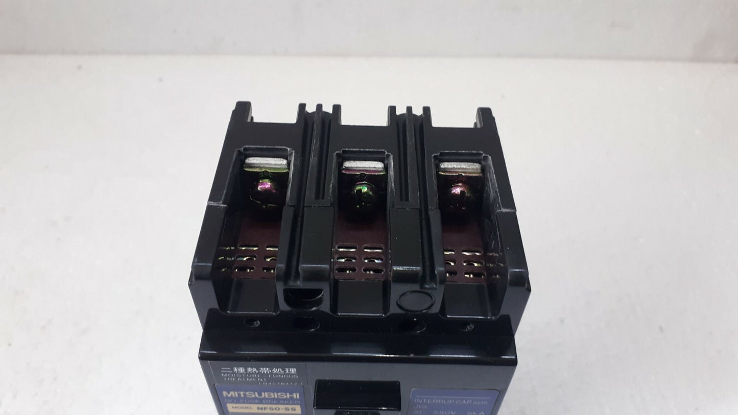 Mitsubishi NF50-SS No-Fuse Breaker 10A 3P 600V NF50SS