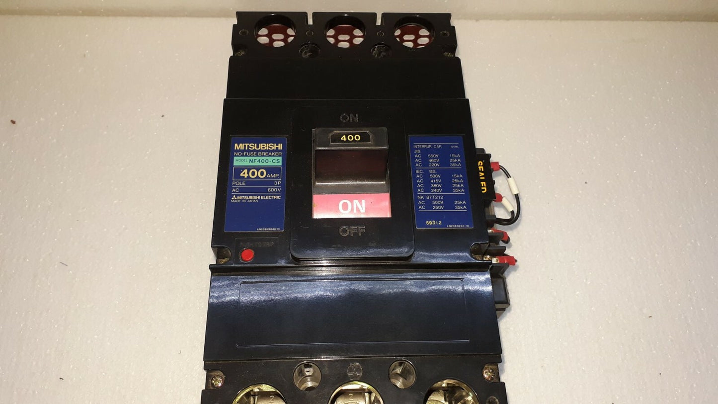 Mitsubishi NF400-CS No-Fuse Breaker 400A 3P 600V NF400CS