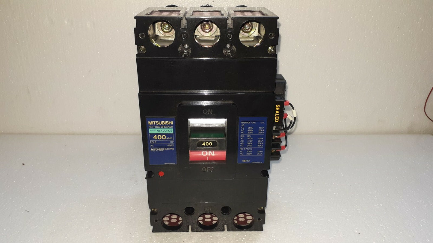 Mitsubishi NF400-CS No-Fuse Breaker 400A 3P 600V NF400CS