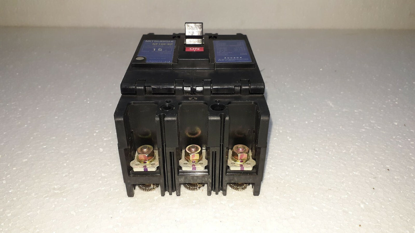 Mitsubishi NF100-SP No-Fuse Breaker 15A 3P 690V NF100SP