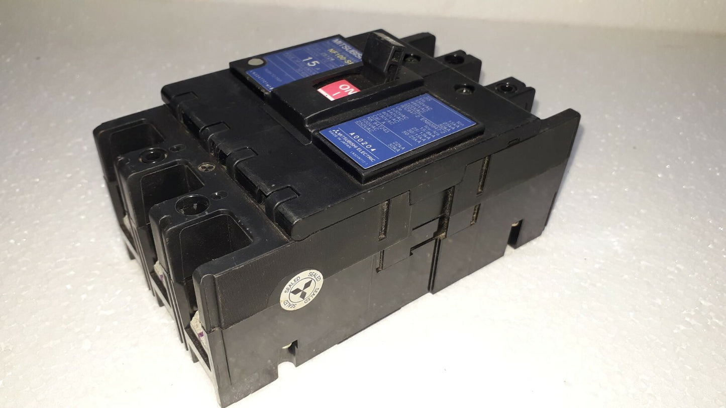 Mitsubishi NF100-SP No-Fuse Breaker 15A 3P 690V NF100SP