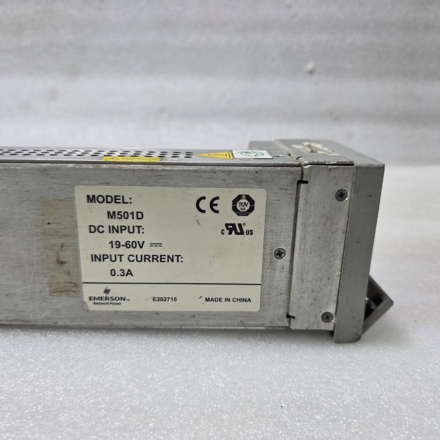 EMERSON M501D DC POWER SUPPLY MODULE 19–60V INPUT 0.3A | NETWORK POWER | MODEL M
