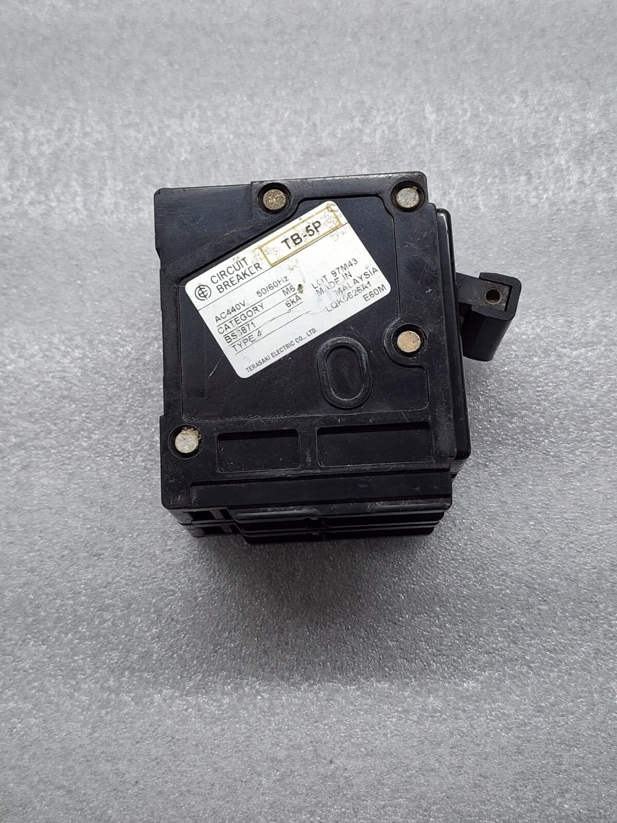 TERASAKI ELECTRIC TB-5P 2-POLE CIRCUIT BREAKER 20A