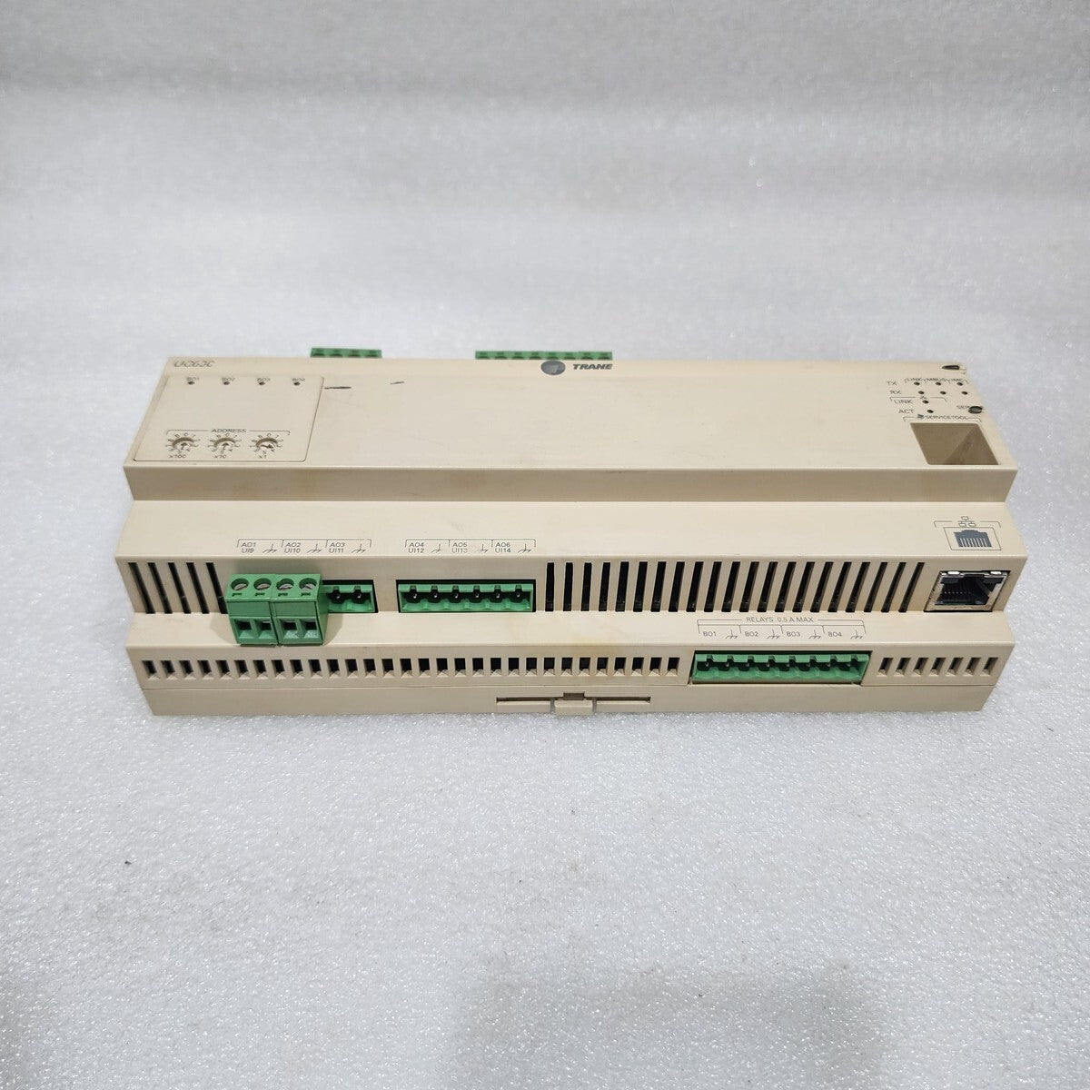 TRANE UC600 PROGRAMMABLE CONTROLLER X13651548-01 REV 102
