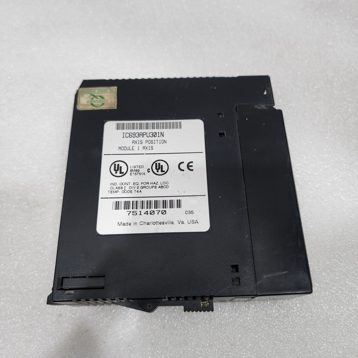 GE FANUC IC693APU301N AXIS POSITION MODULE  APM