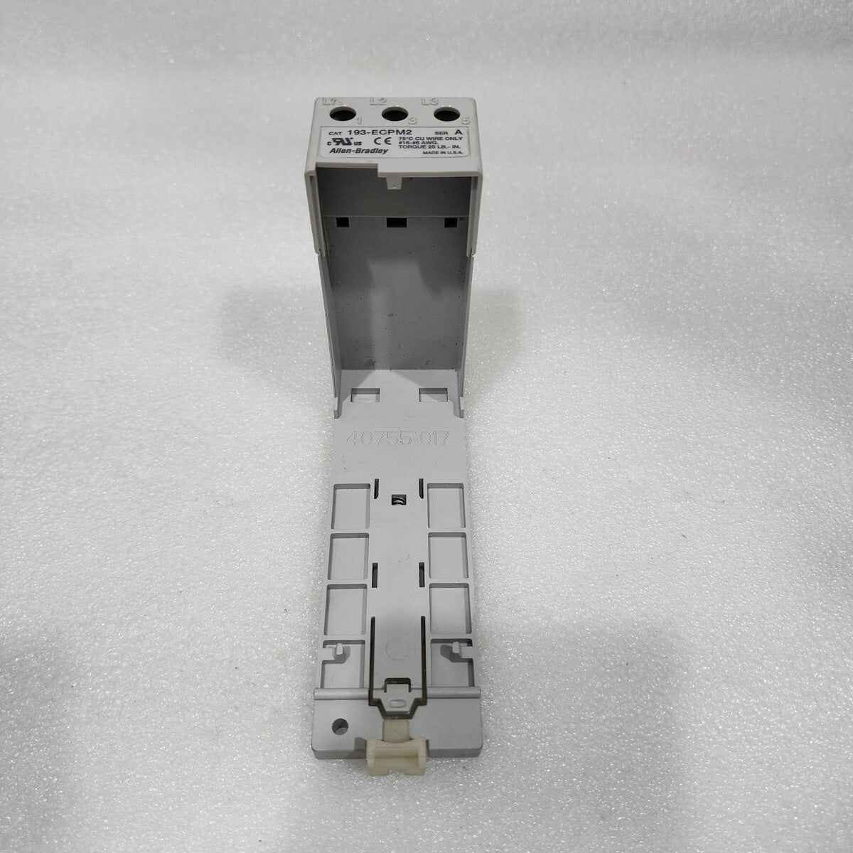 ALLEN BRADLEY CAT 193-ECPM2 DIN RAIL PANEL ADAPTER