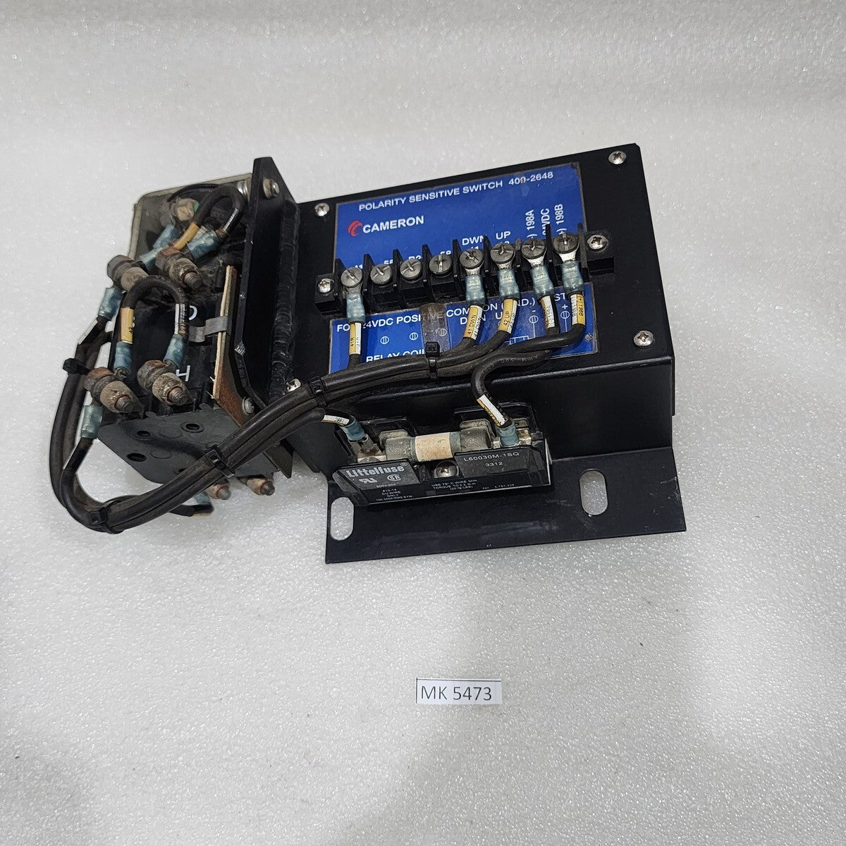 CAMERON 409-2648 POLARITY SENSITIVE SWITCH 35030479 24VDC LETOURNEAU 409-2644-02