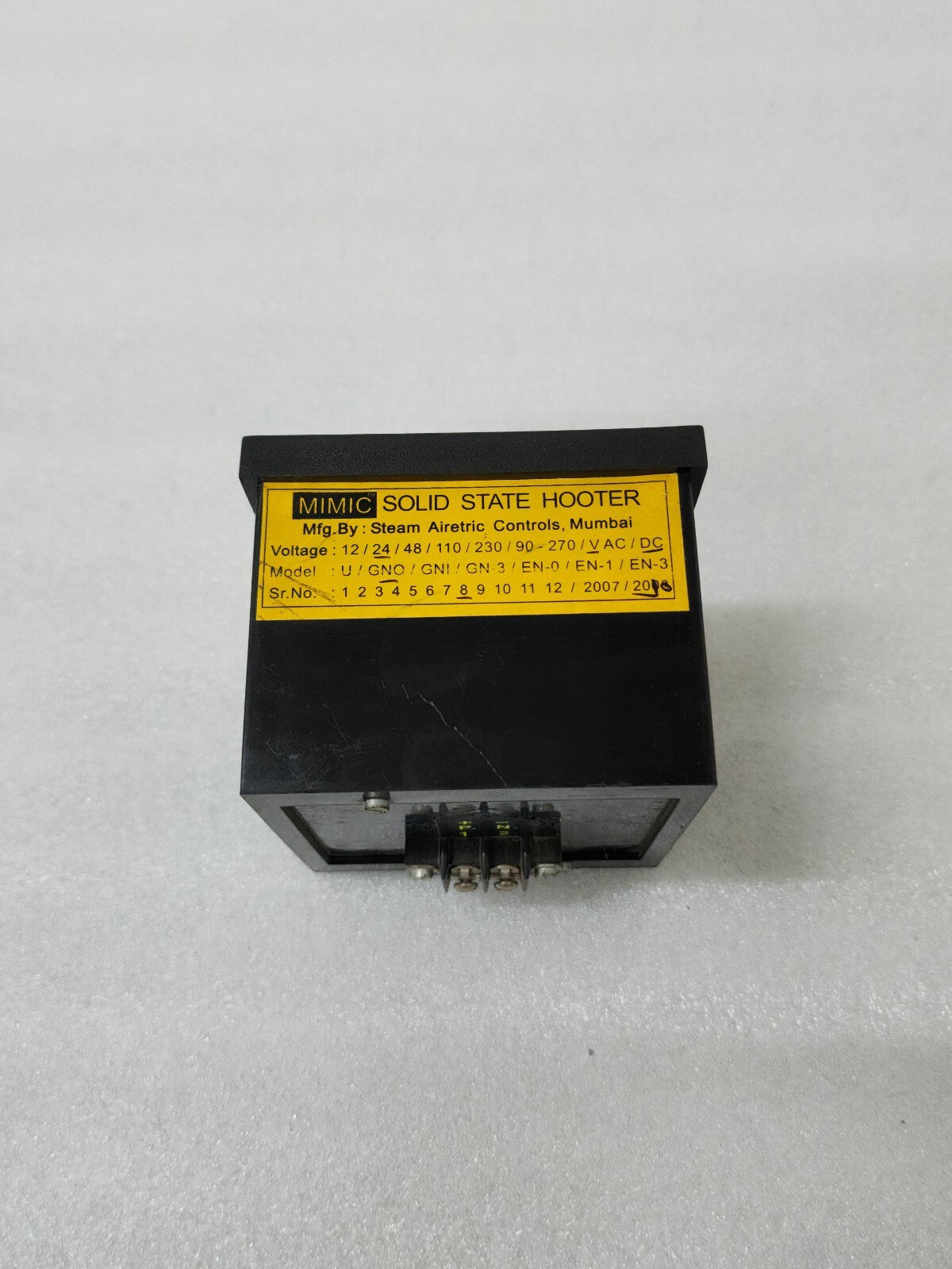 MIMIC GNO SOLID STATE HOOTER 24VDC