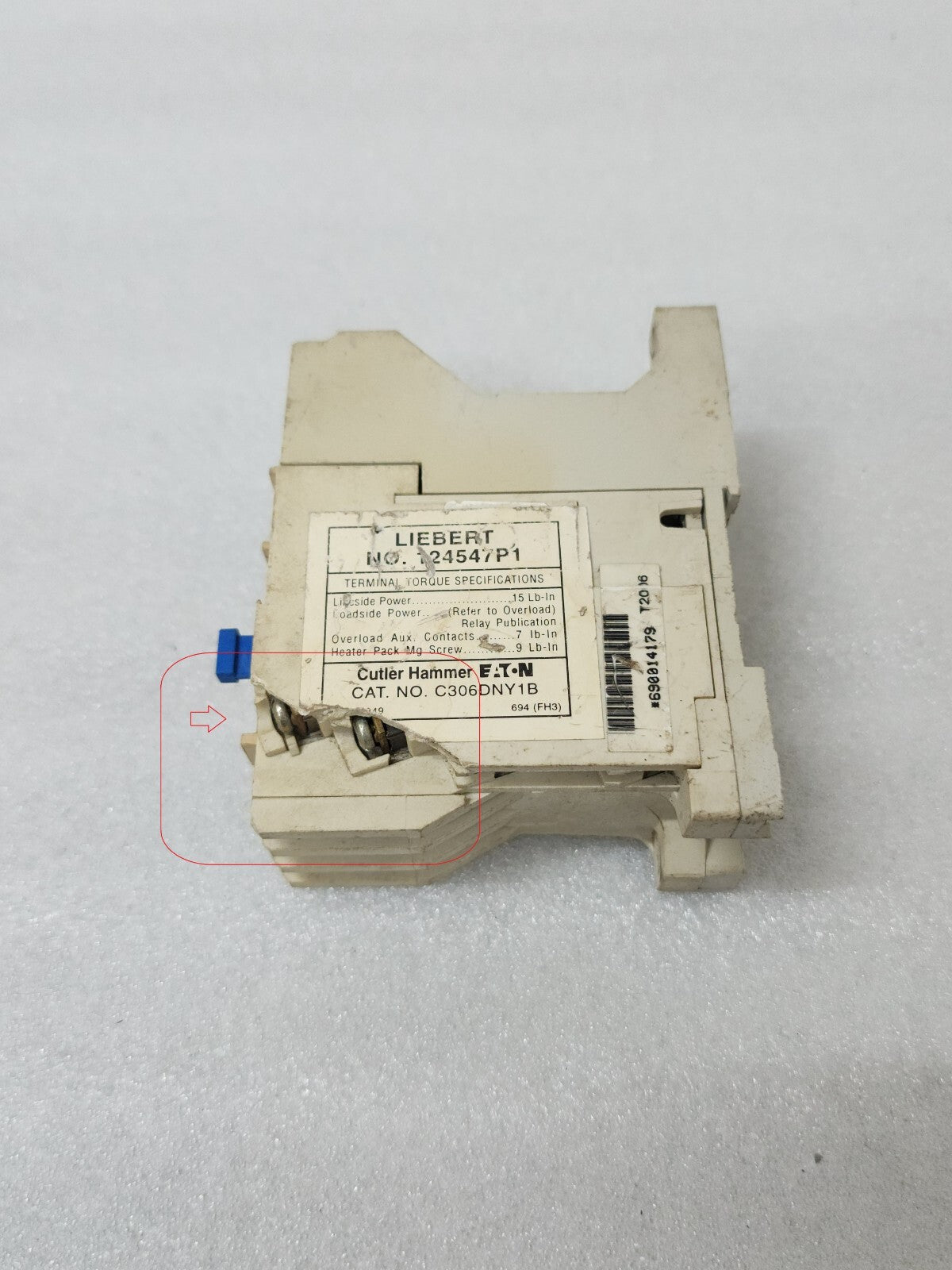 CUTLER HAMMER EATON C306DNY1B THERMAL OVERLOAD RELAY 32A FREEDOM SERIES B1 MOTOR